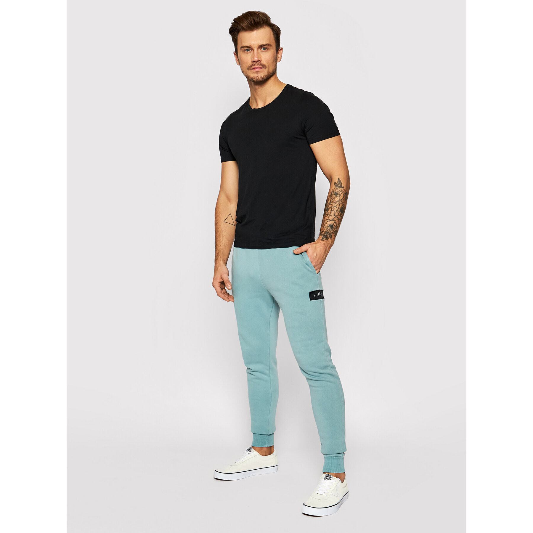 HYPE Pantaloni trening ZWF-572 Verde Oversize - Pled.ro