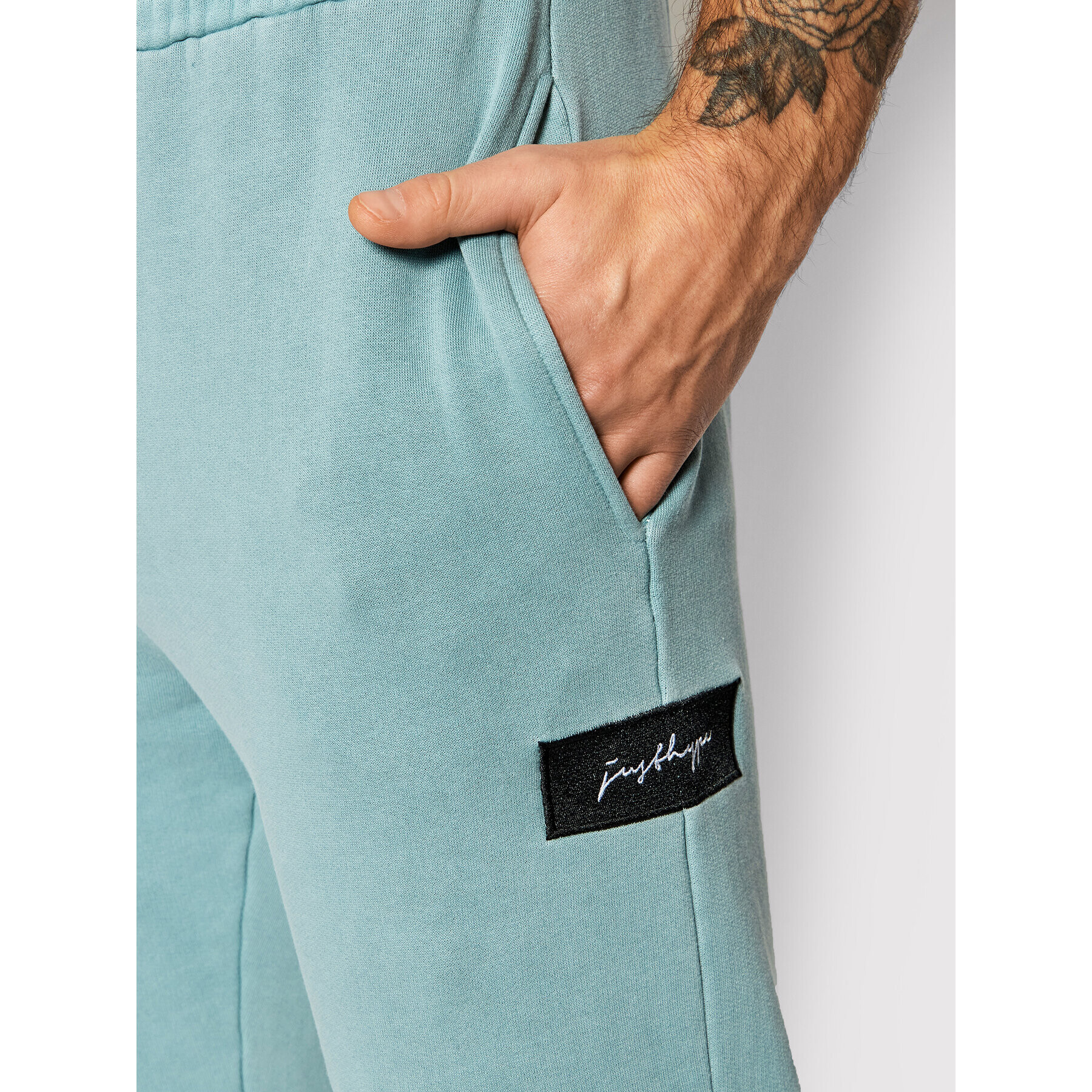 HYPE Pantaloni trening ZWF-572 Verde Oversize - Pled.ro