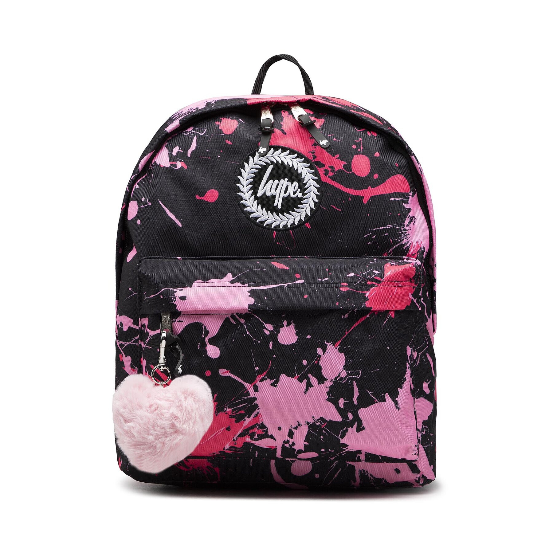 HYPE Rucsac Black Pink Splat Crest Backpack YVLR-652 Negru - Pled.ro