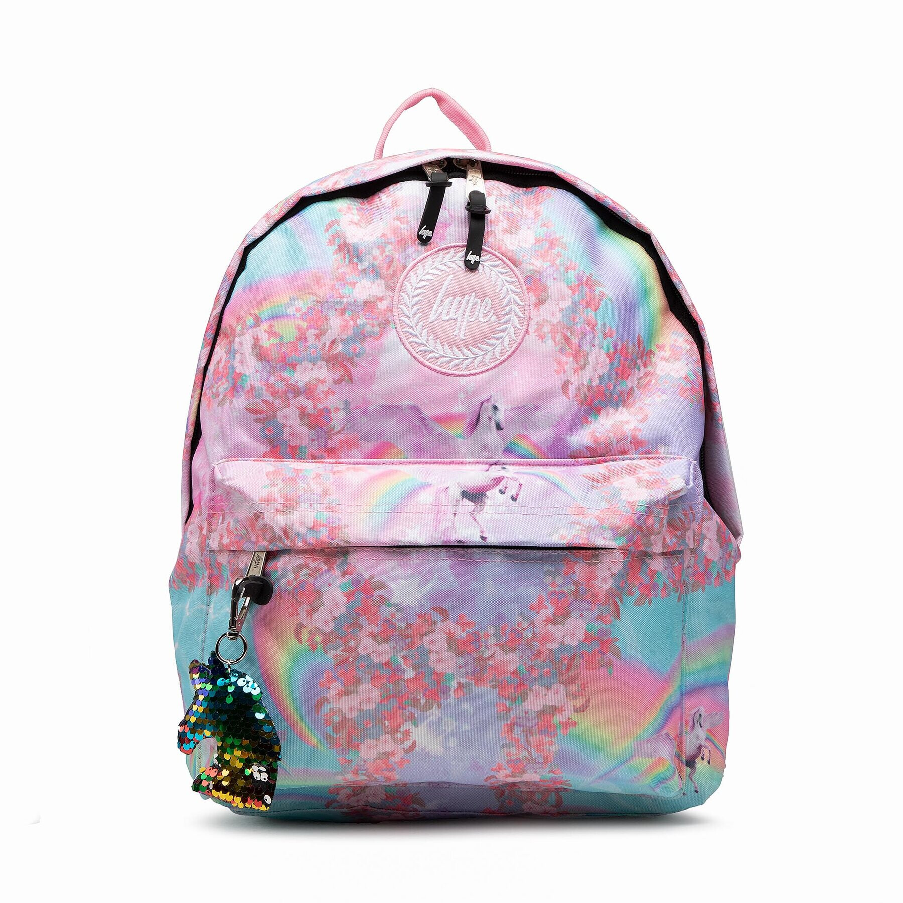 HYPE Rucsac Holographic Rainbow Crest Backpack YVLR-645 Roz - Pled.ro