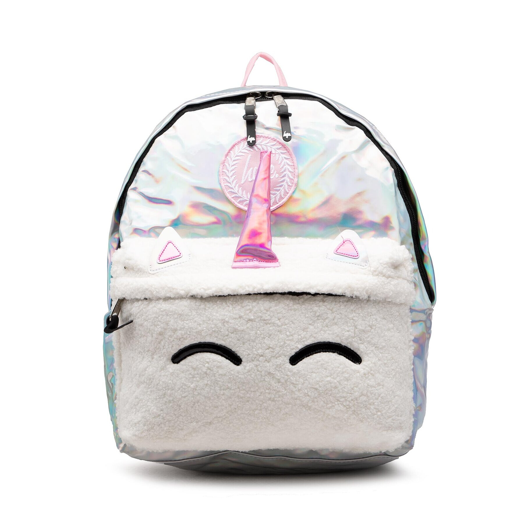 HYPE Rucsac Holographic Unicorn Crest Backpack YVLR-644 Argintiu - Pled.ro