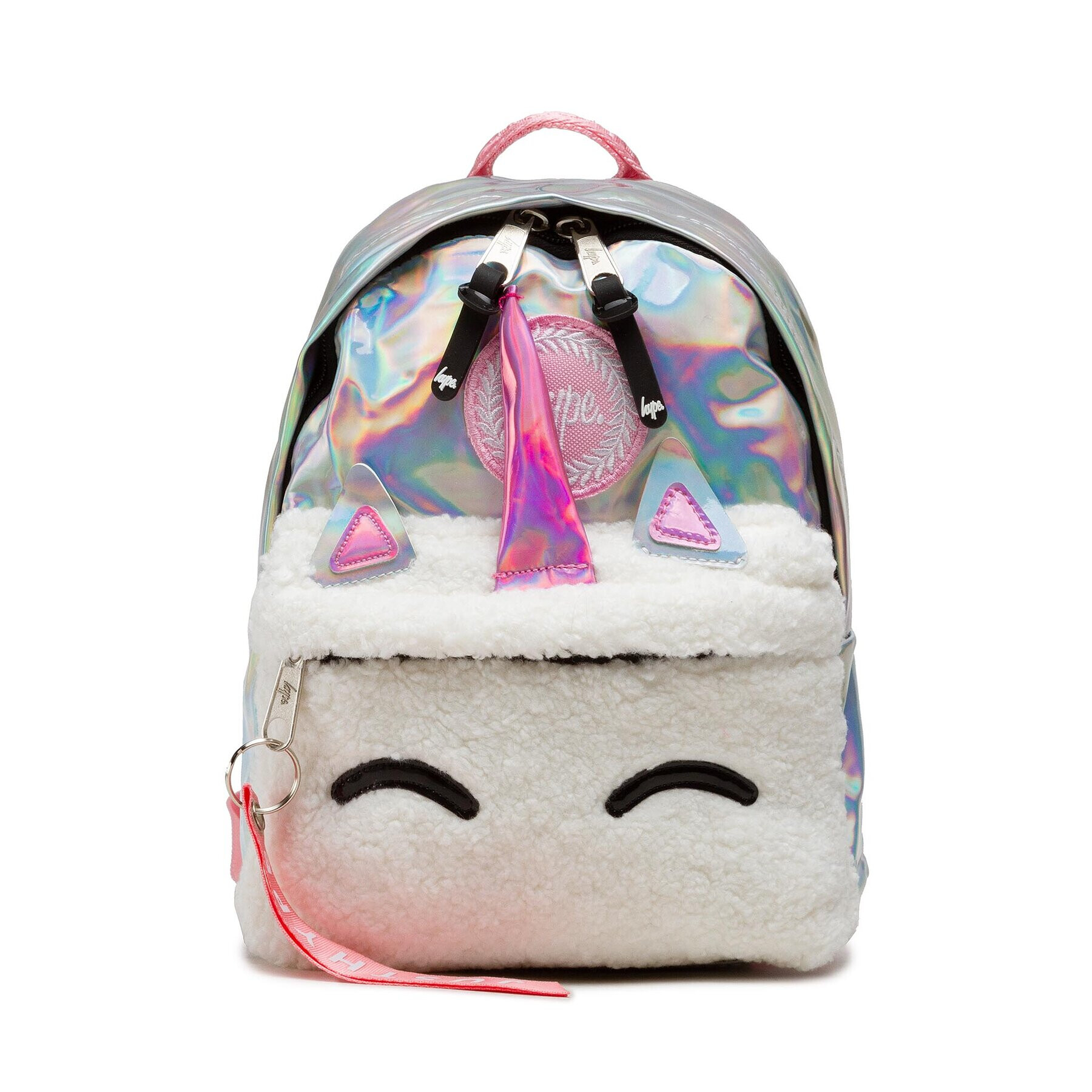 HYPE Rucsac Holographic Unicorn Pocket Crest Mini Backpack YVLR-678 Argintiu - Pled.ro