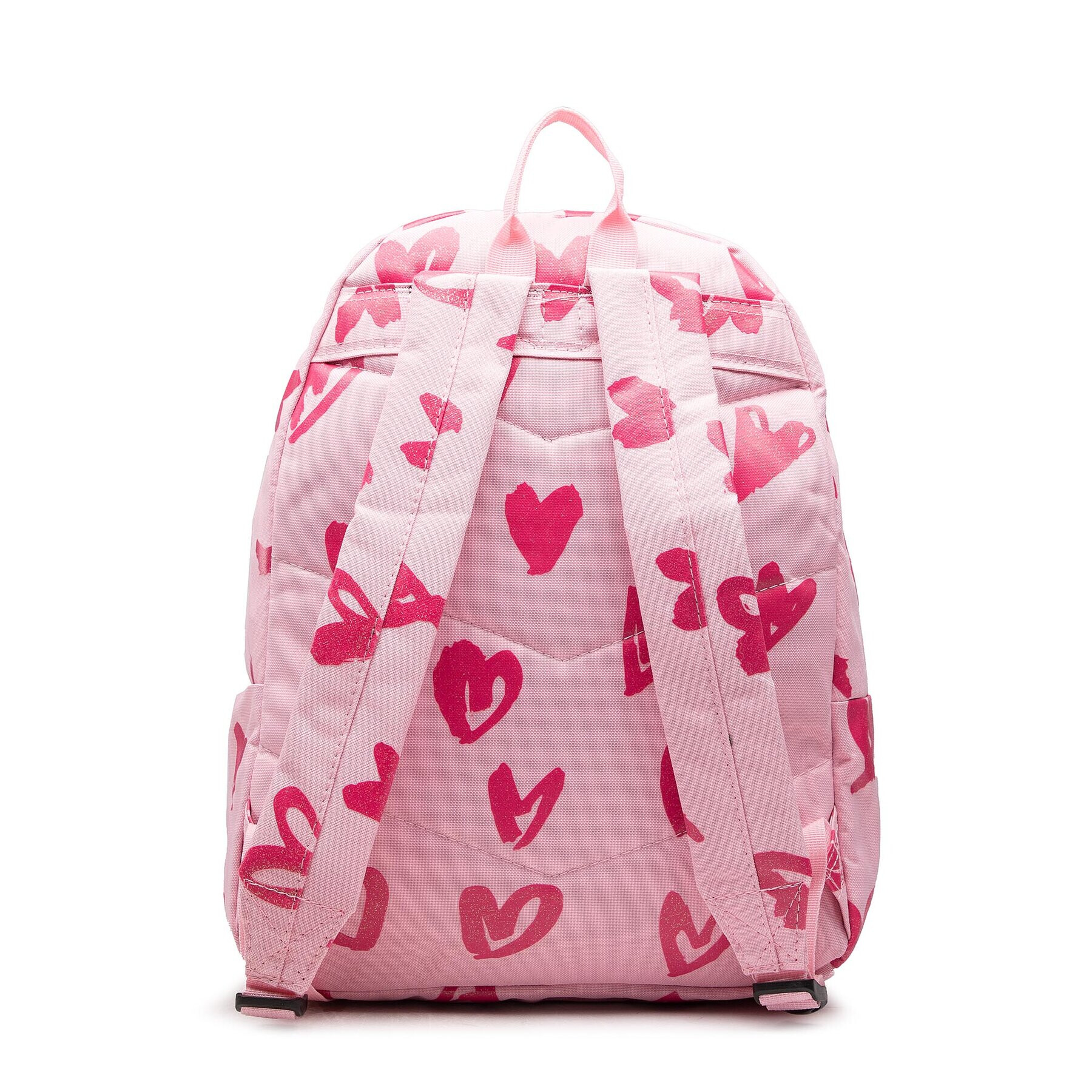 HYPE Rucsac Pink Glitter Scribble Heart Crest Backpack YVLR-667 Roz - Pled.ro