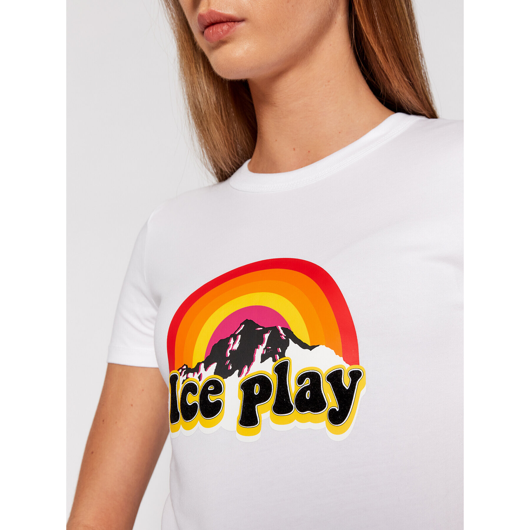 Ice Play Tricou 21I U2M0 F091 P410 1101 Alb Regular Fit - Pled.ro