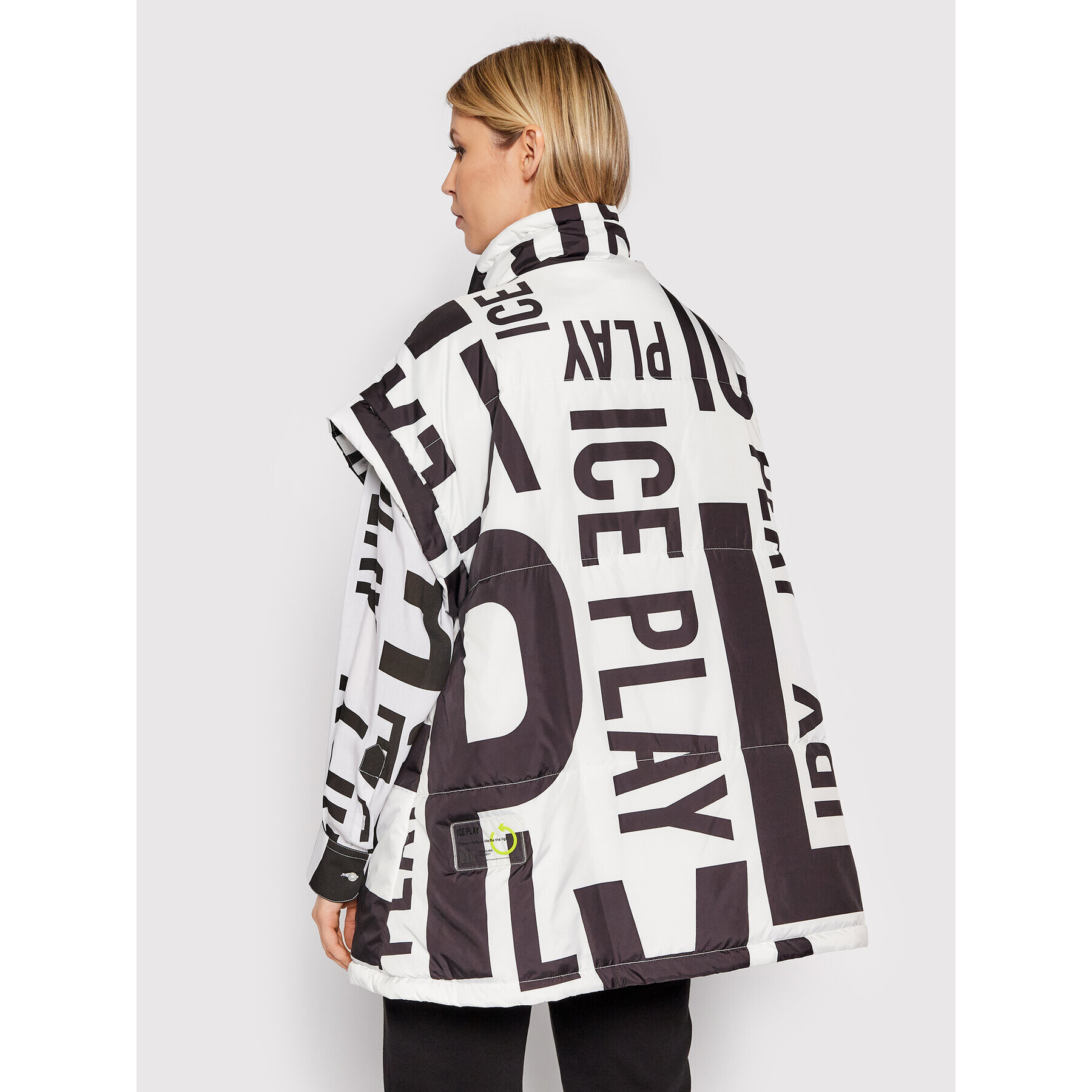 Ice Play Vestă 22E U2M0 J021 6409 S191 Negru Oversize - Pled.ro