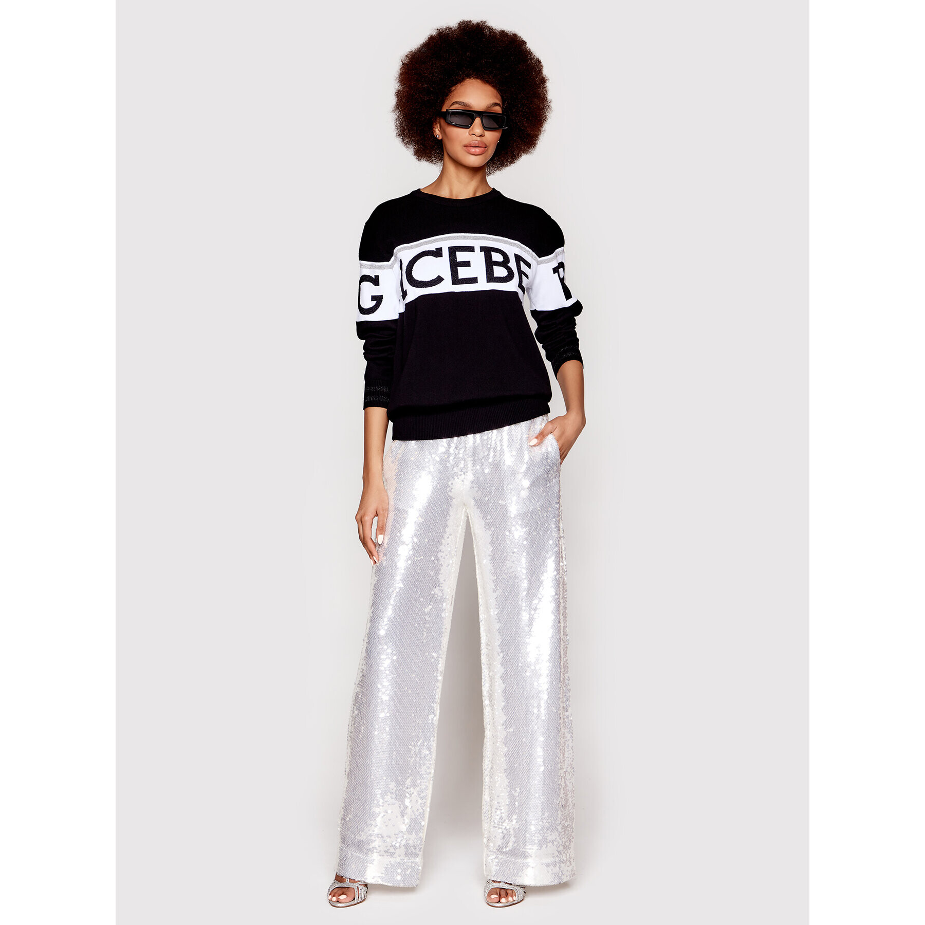 Iceberg Pulover 22EI2P0A0077296 Negru Relaxed Fit - Pled.ro