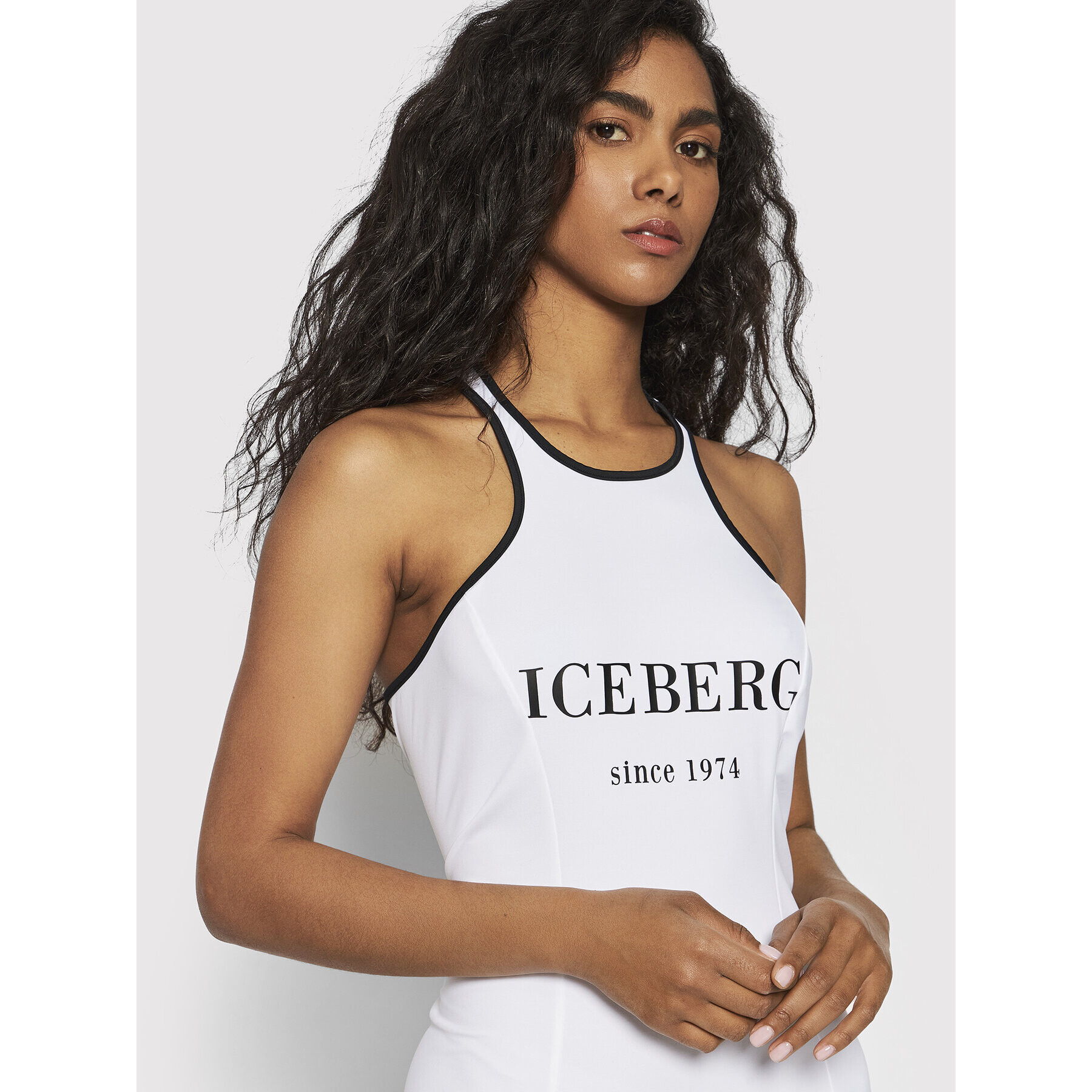 Iceberg Rochie de vară ICE2WCU03 Alb Regular Fit - Pled.ro