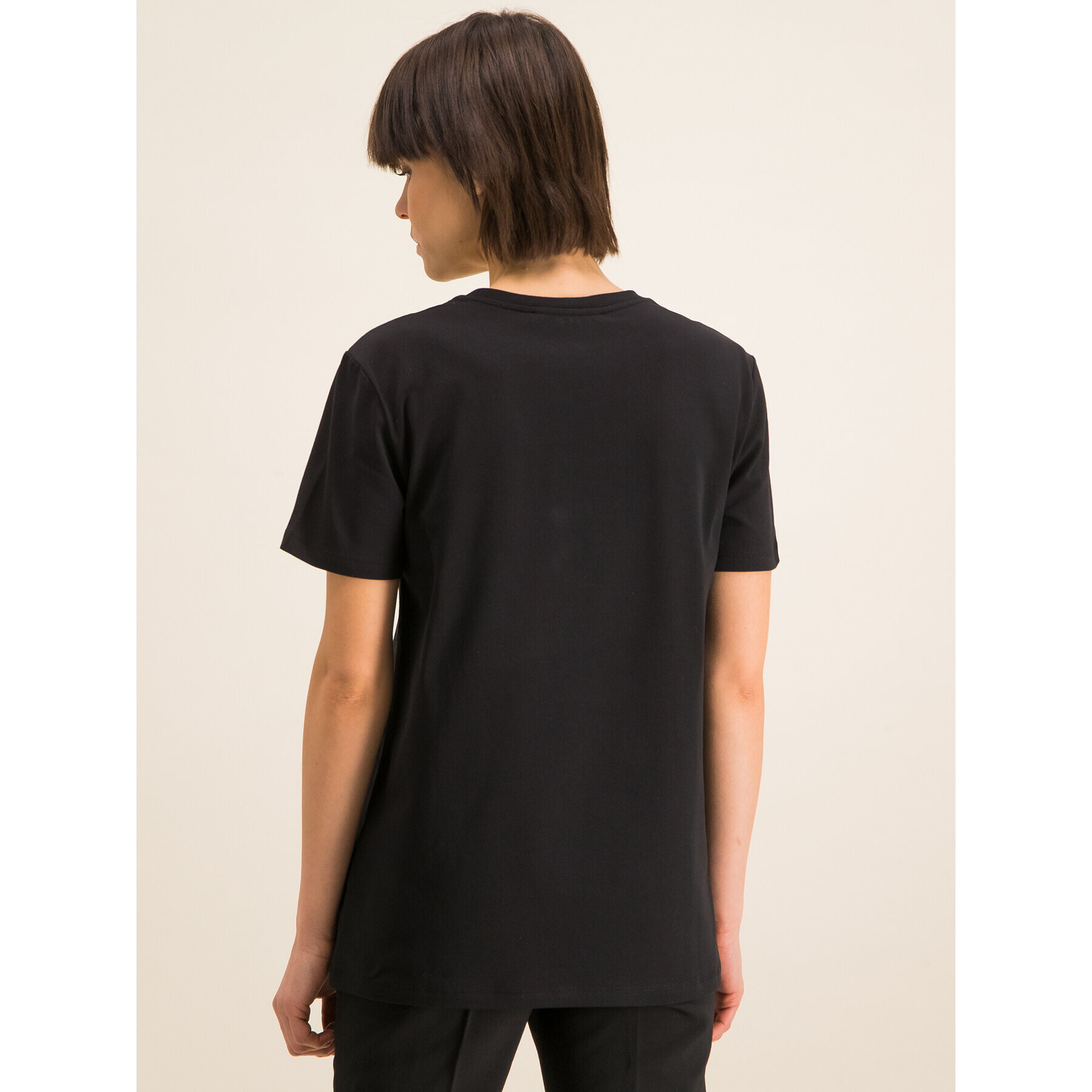 Iceberg Tricou 20EI2P0F0926309 Negru Regular Fit - Pled.ro