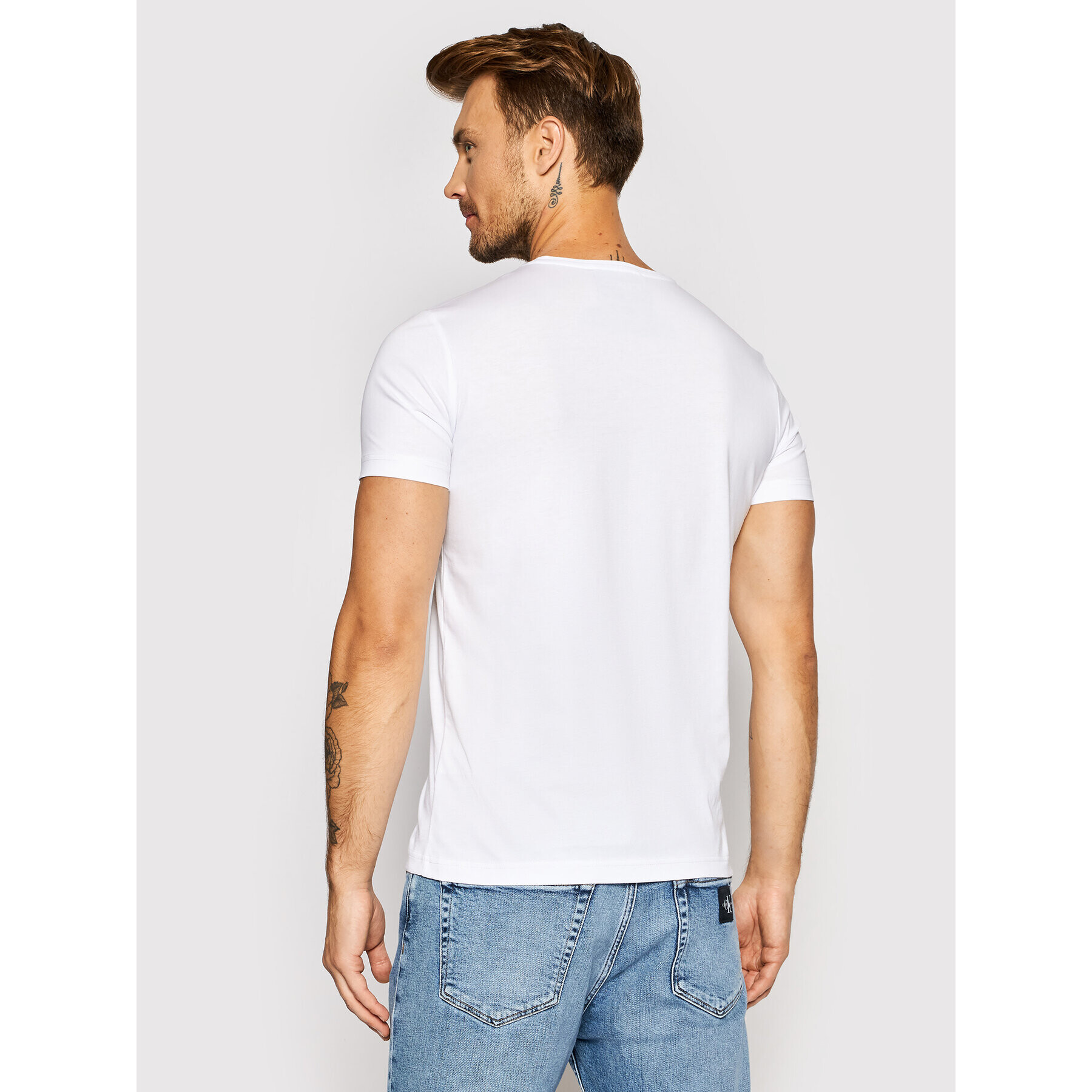 Iceberg Tricou 21II1P0F0156301 Alb Slim Fit - Pled.ro