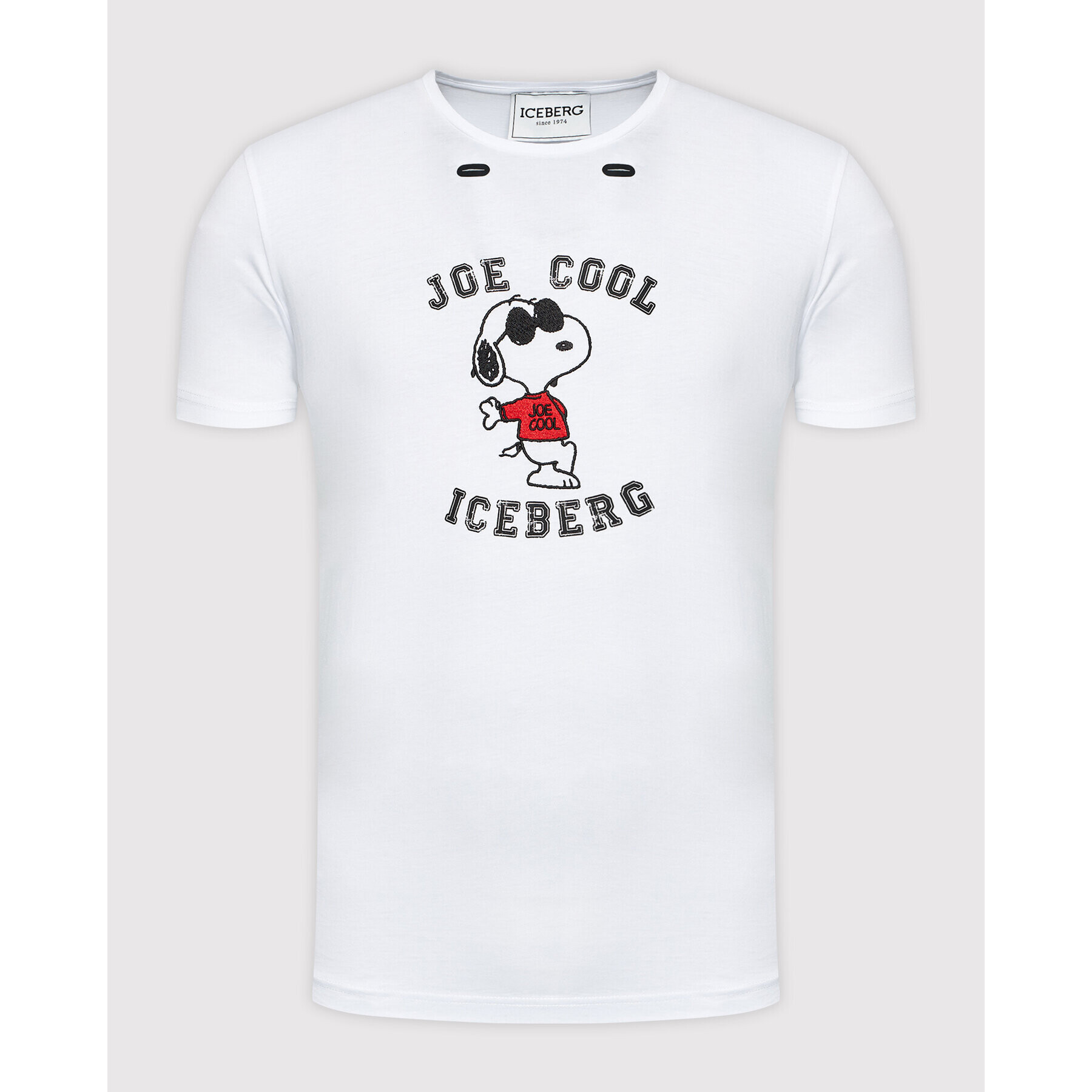 Iceberg Tricou 21II1P0F0156301 Alb Slim Fit - Pled.ro