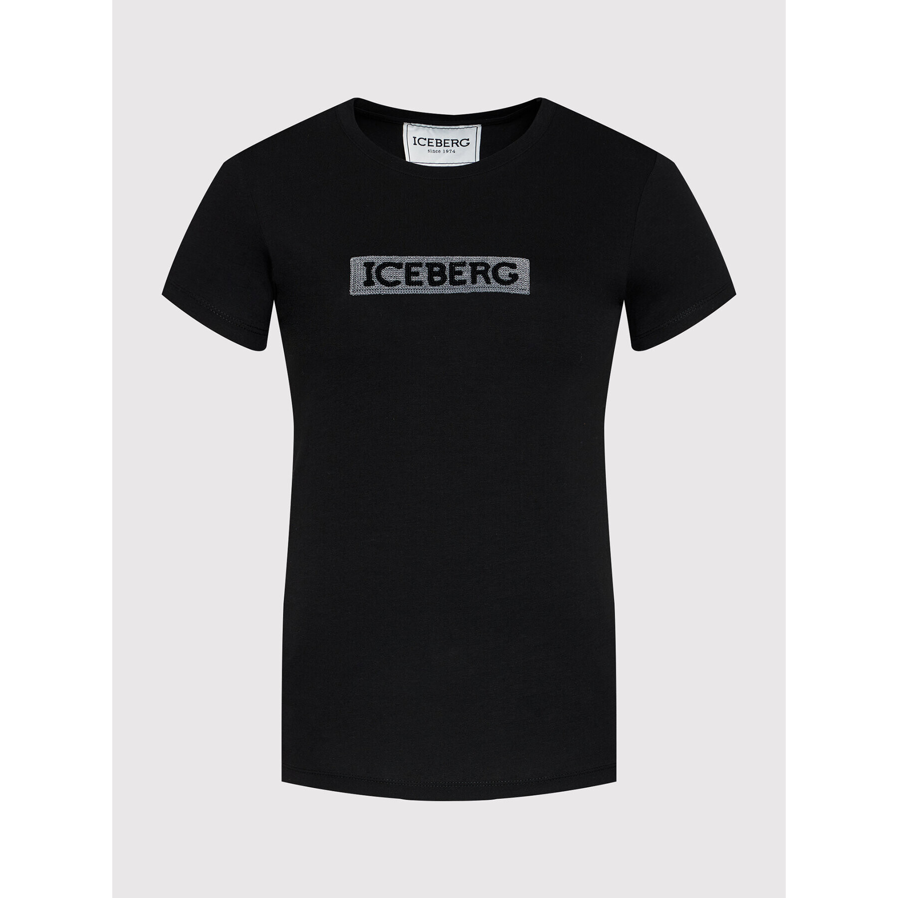 Iceberg Tricou 21II2P0F0716309 Negru Regular Fit - Pled.ro