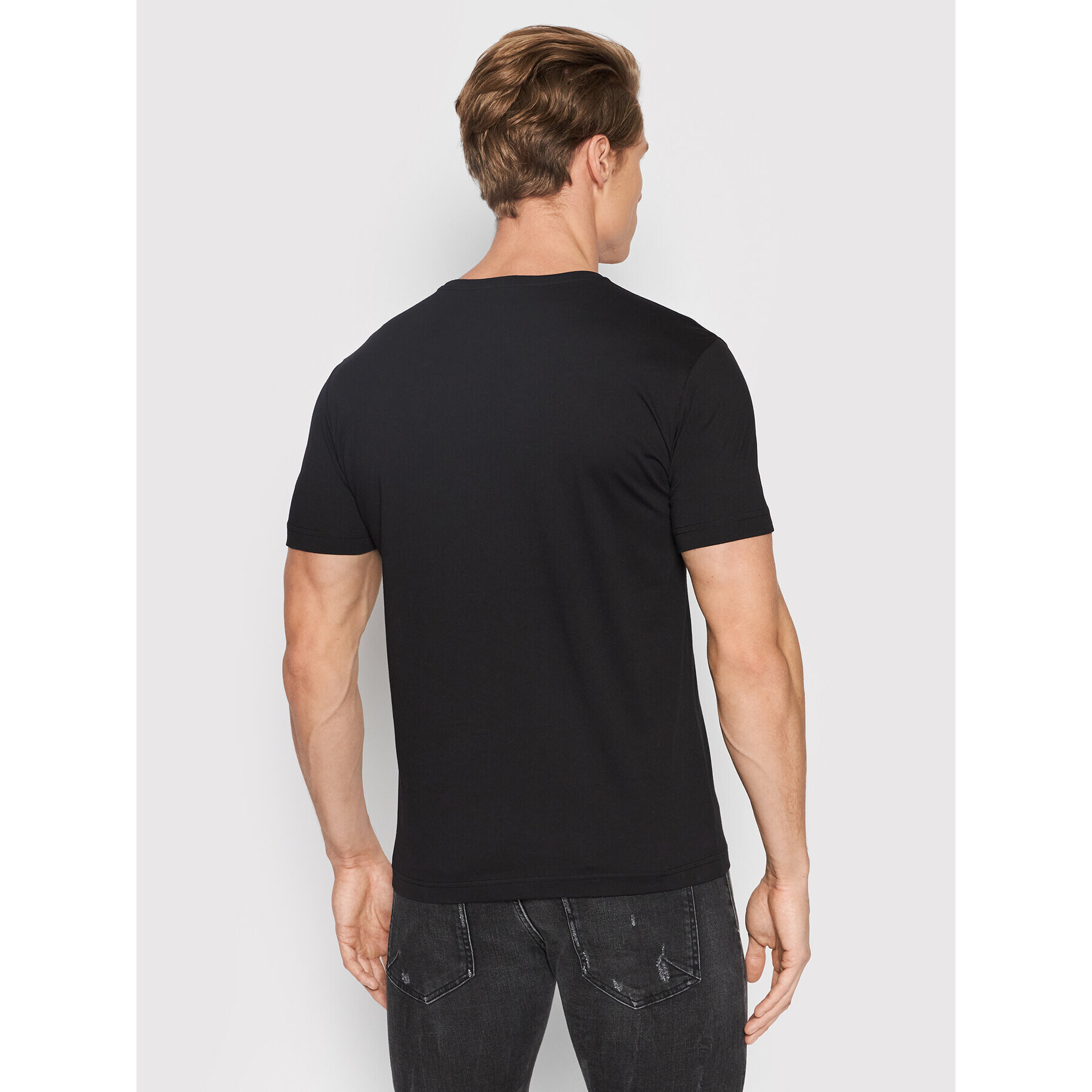 Iceberg Tricou 22EI1P0F0106301 Negru Regular Fit - Pled.ro