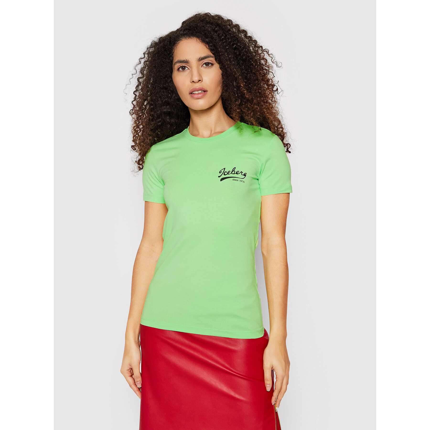 Iceberg Tricou 22EI2P0F0716309 Verde Regular Fit - Pled.ro