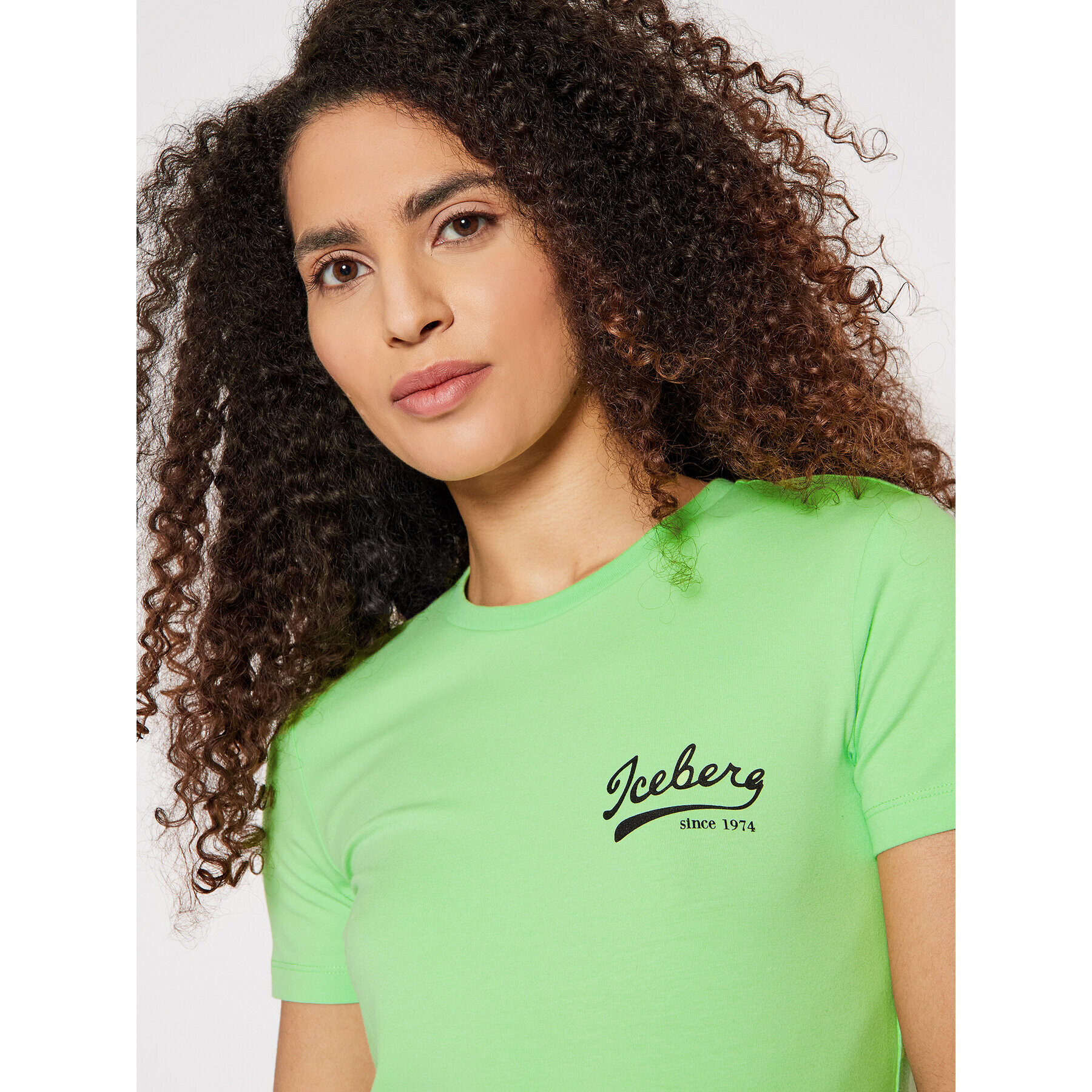 Iceberg Tricou 22EI2P0F0716309 Verde Regular Fit - Pled.ro