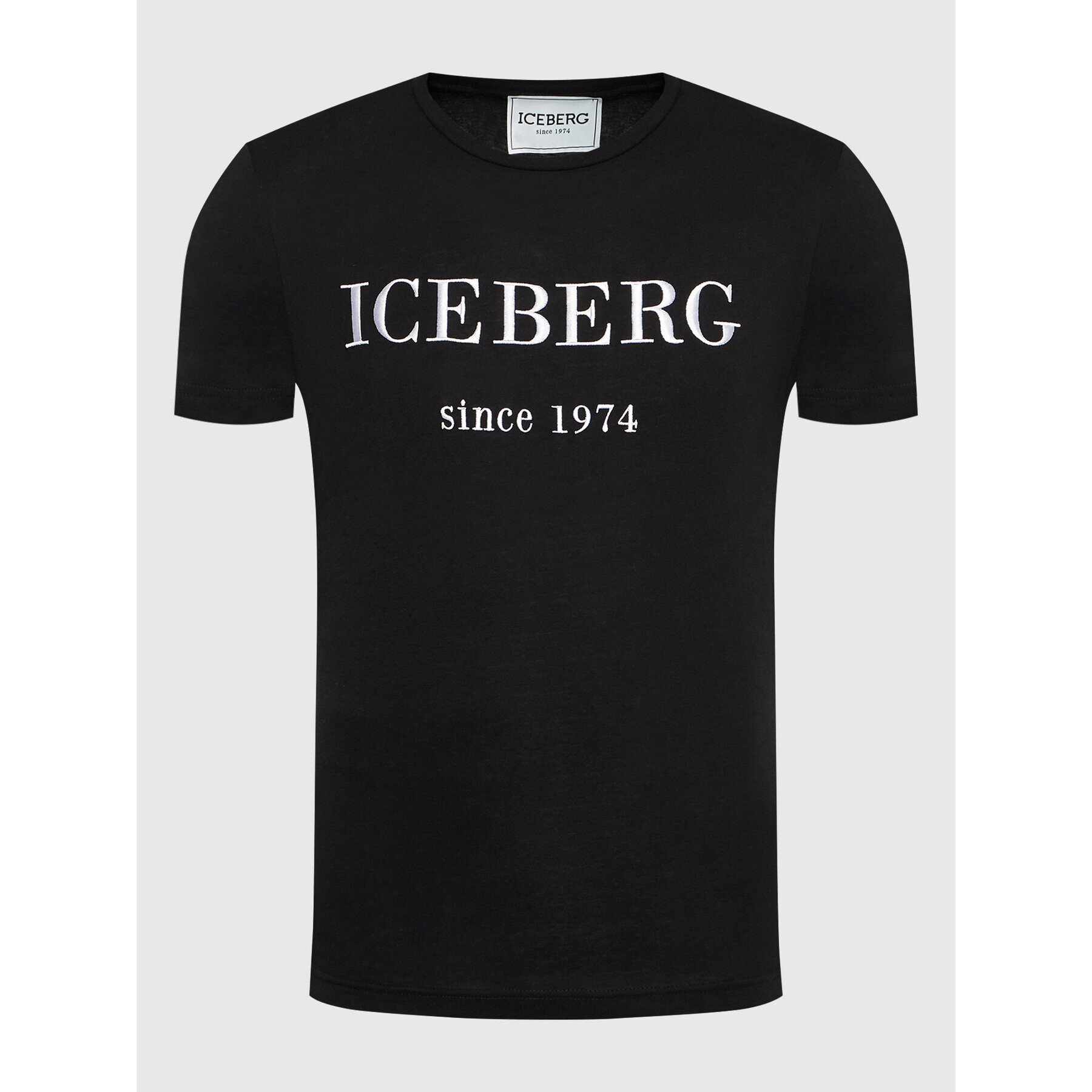 Iceberg Tricou 22II1P0F0146301 Negru Regular Fit - Pled.ro