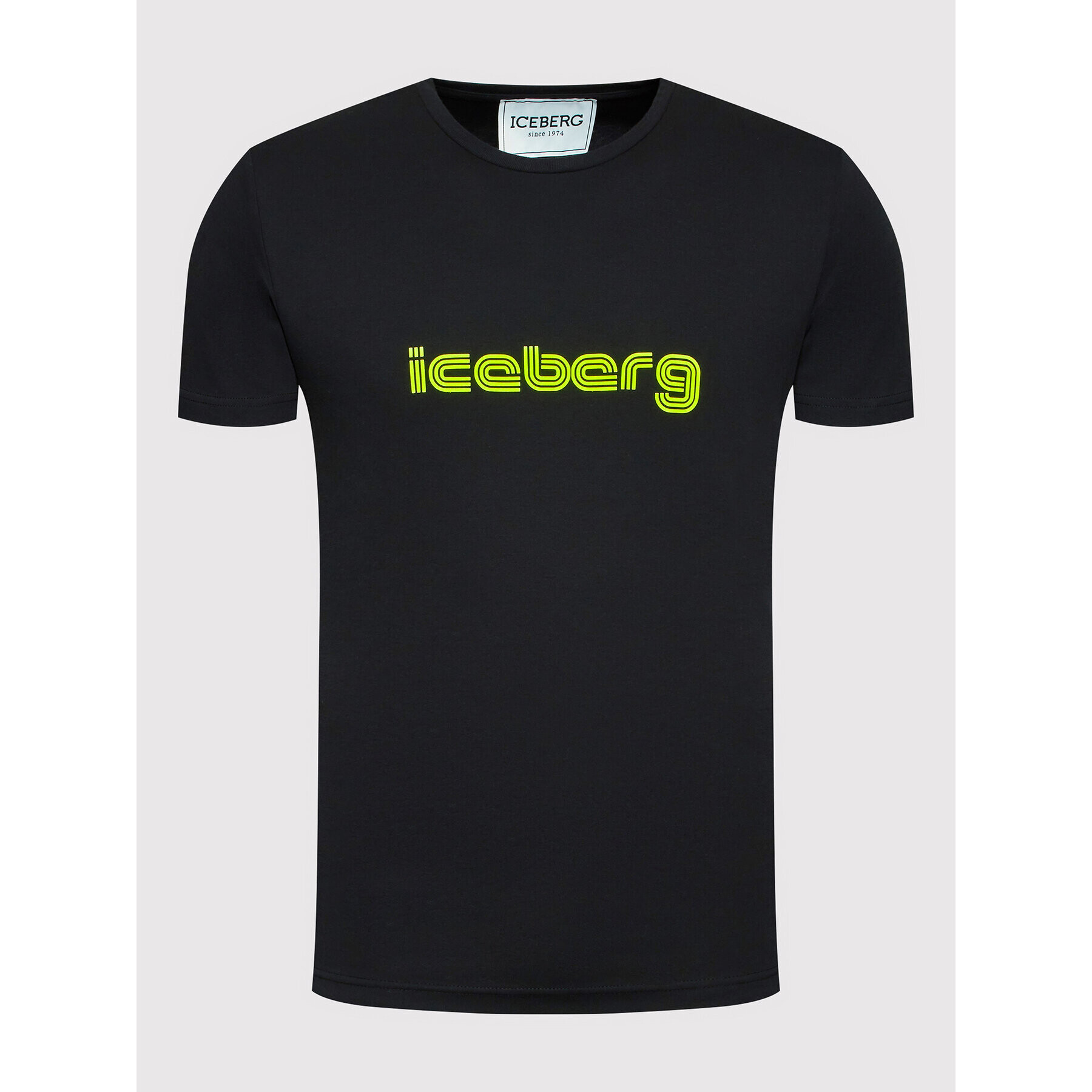 Iceberg Tricou 22II1P0F0176307 Negru Regular Fit - Pled.ro