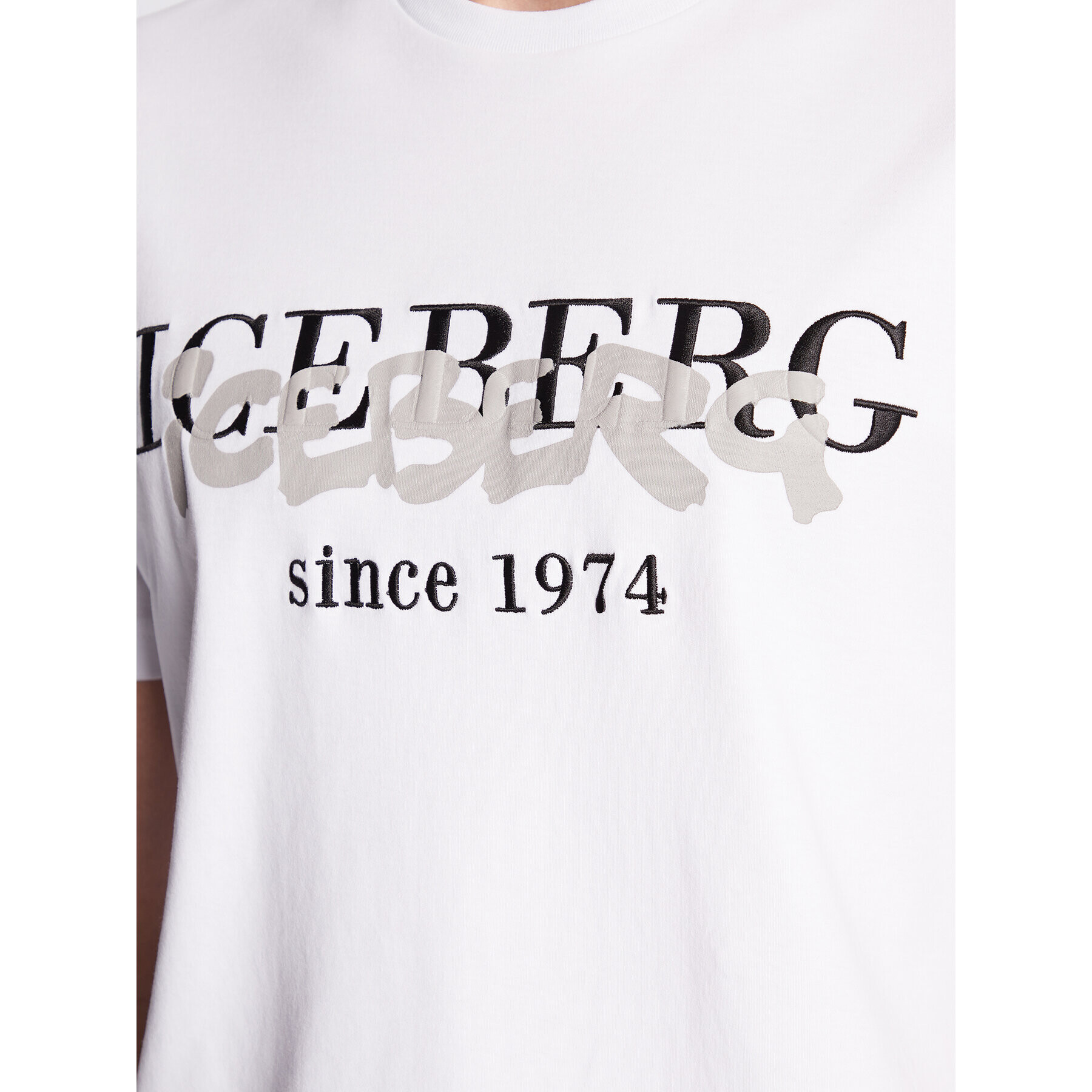 Iceberg Tricou 23EI1P0F0276307 Alb Regular Fit - Pled.ro