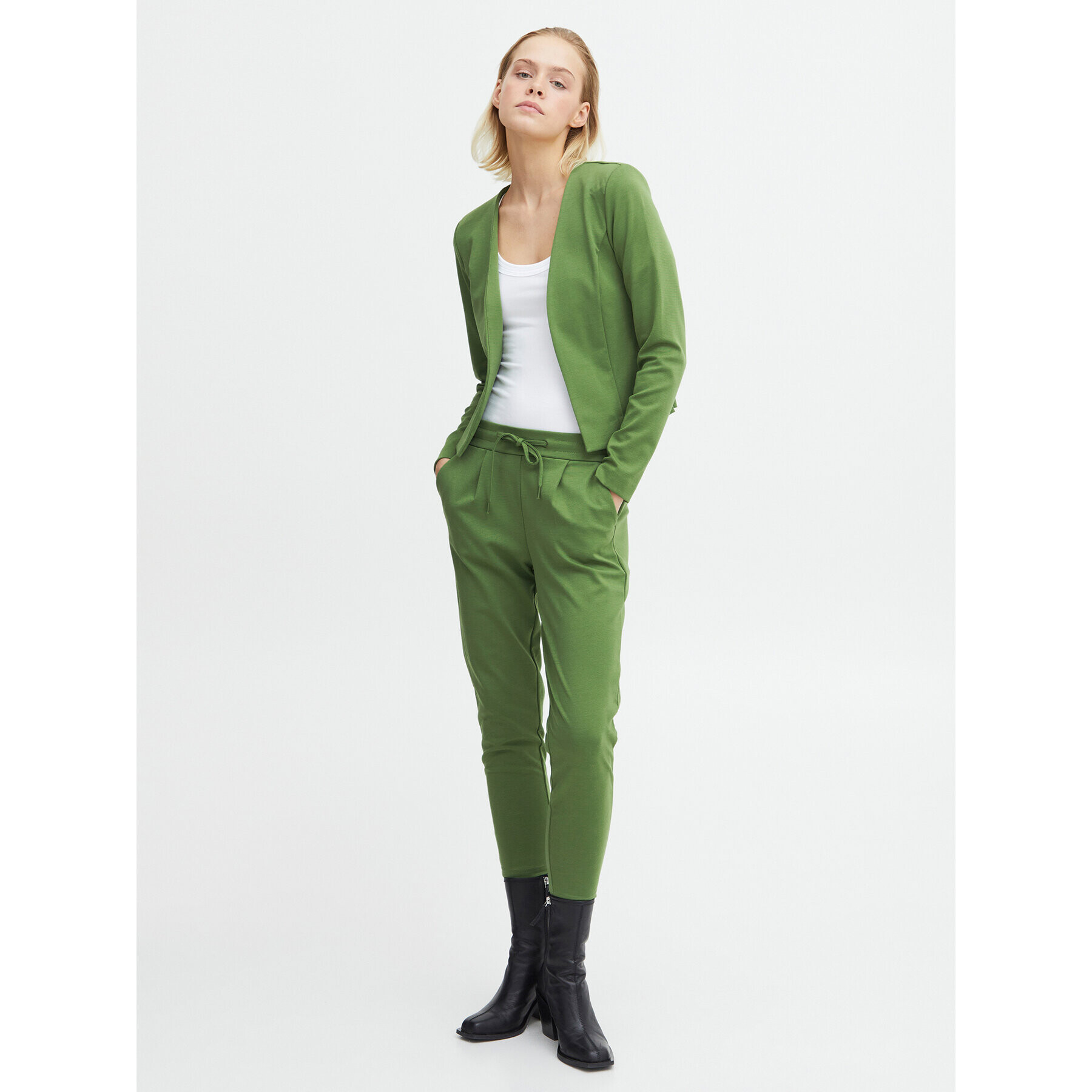 ICHI Sacou 20112547 Verde Slim Fit - Pled.ro