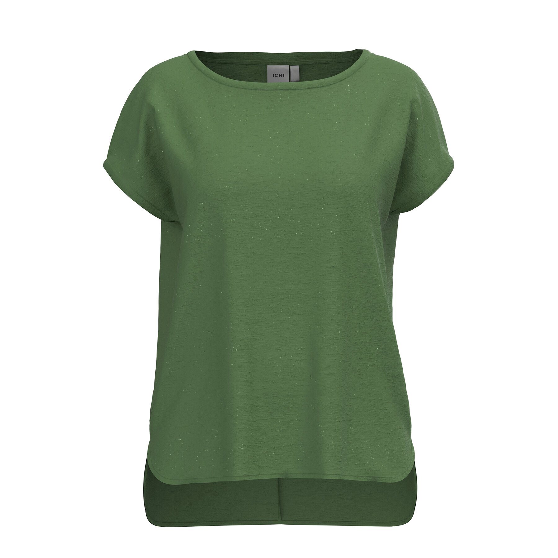 ICHI Tricou 20109945 Verde Regular Fit - Pled.ro