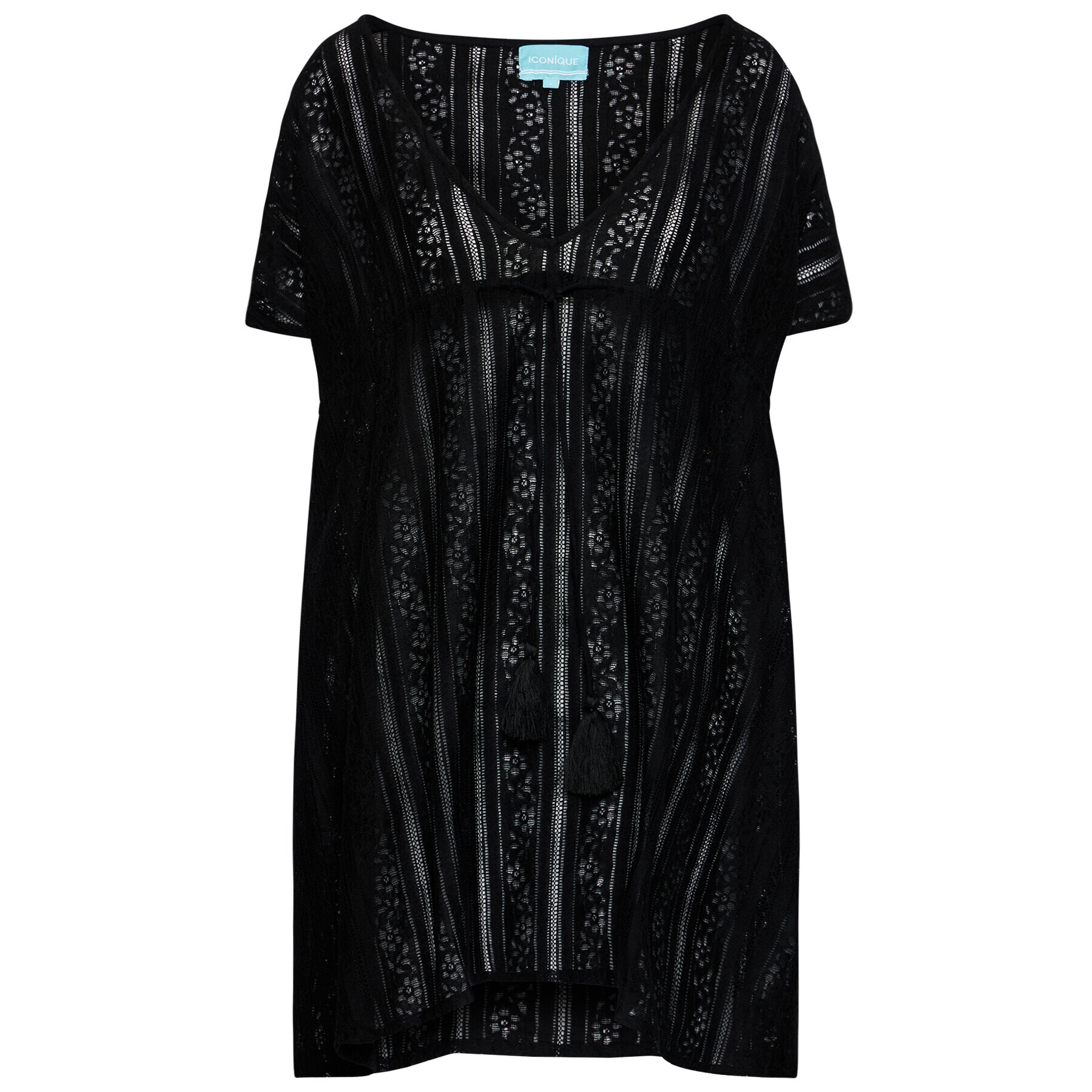 Iconique Rochie de plajă Molly IC21 018 Negru Regular Fit - Pled.ro