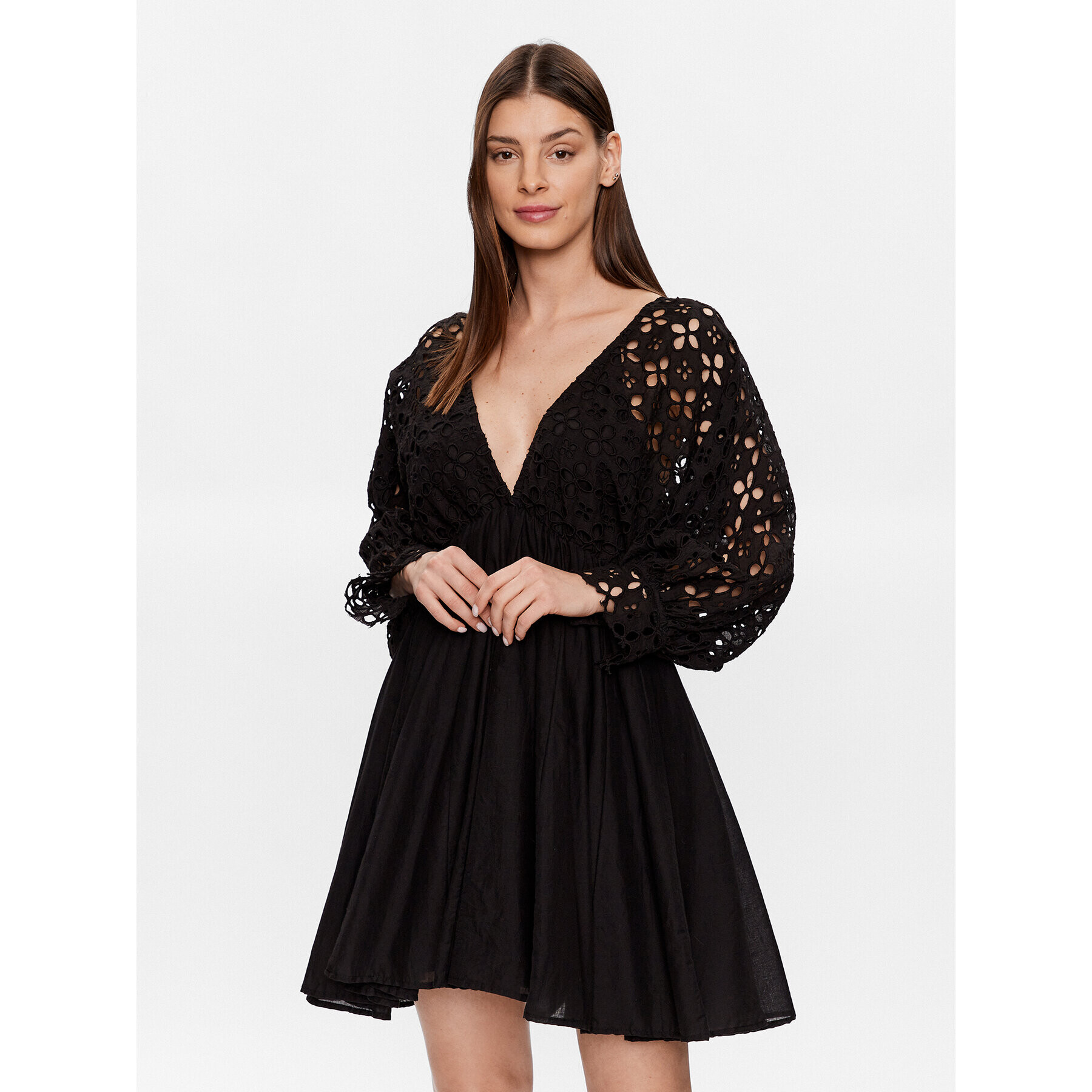 Iconique Rochie de vară IC23 019 Negru Regular Fit - Pled.ro