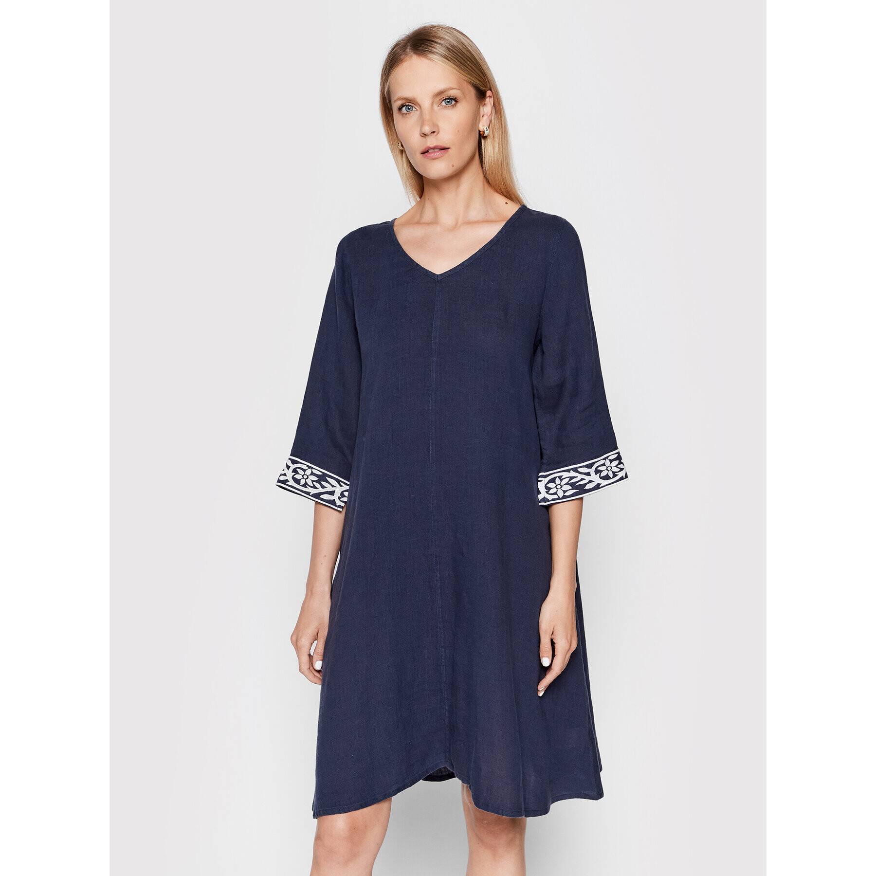 Iconique Rochie de zi Adele IC22 036 Bleumarin Relaxed Fit - Pled.ro