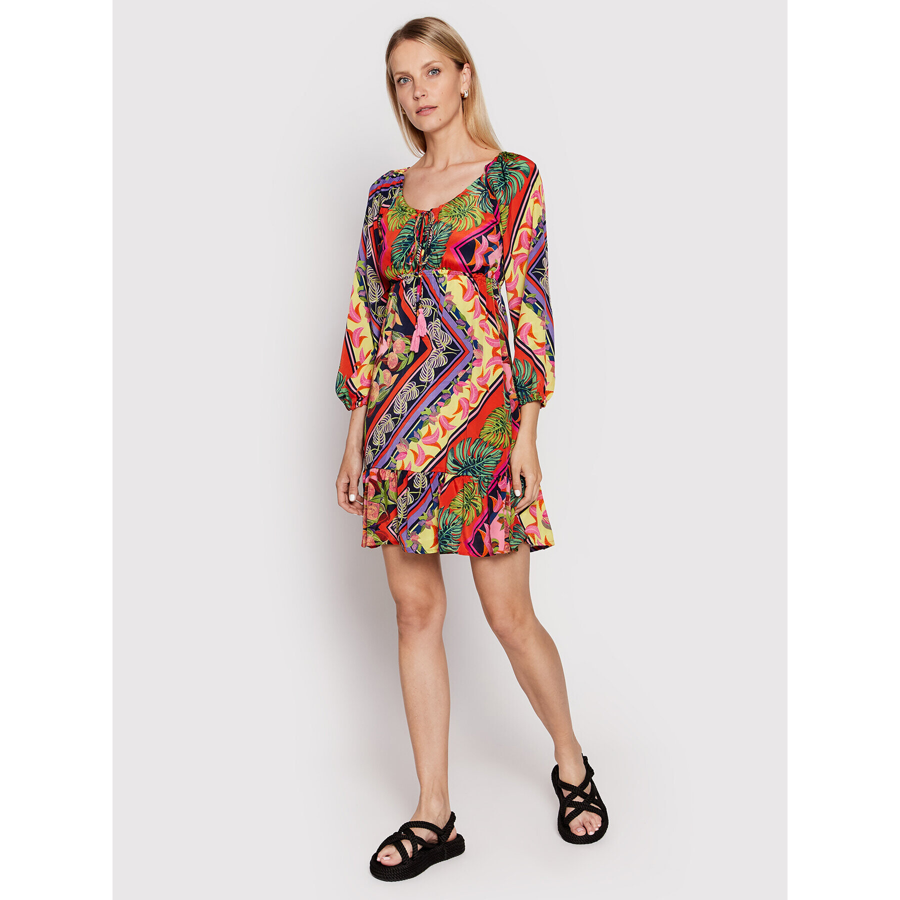 Iconique Rochie de zi Aisha IC22 141 Colorat Regular Fit - Pled.ro