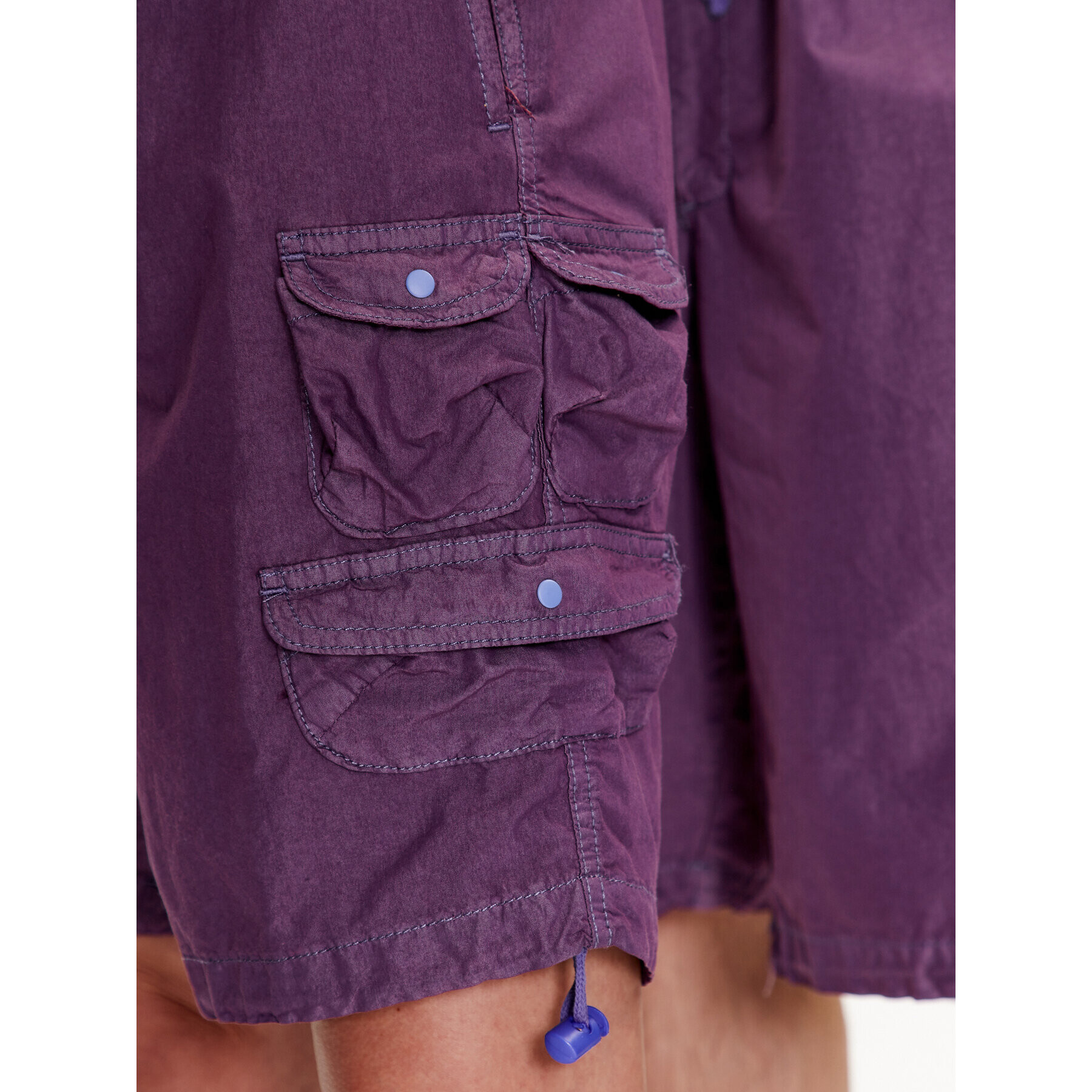 iets frans… Pantaloni scurți sport IF MULTI POCKET TECH 76556554 Violet Loose Fit - Pled.ro