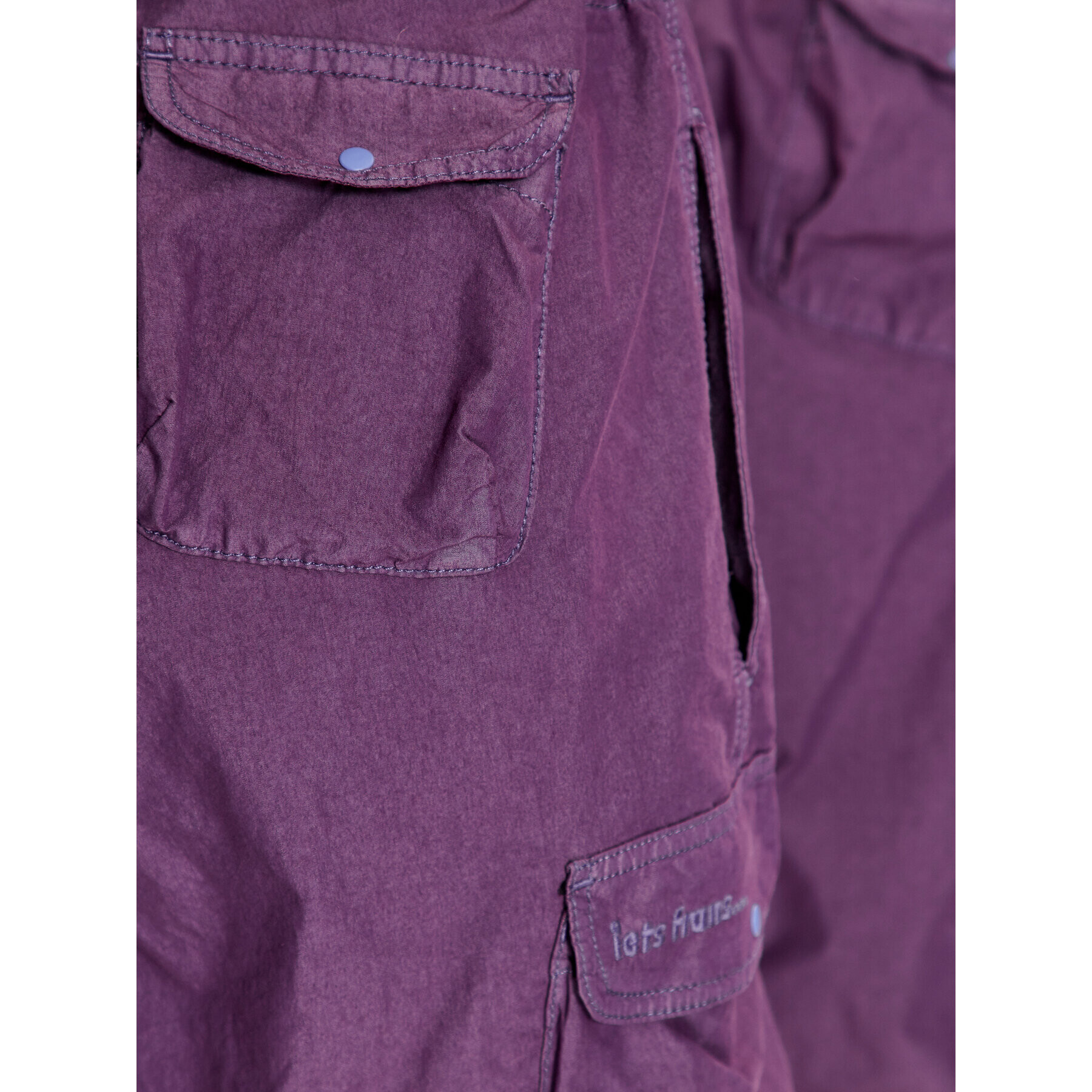 iets frans… Pantaloni scurți sport IF MULTI POCKET TECH 76556554 Violet Loose Fit - Pled.ro