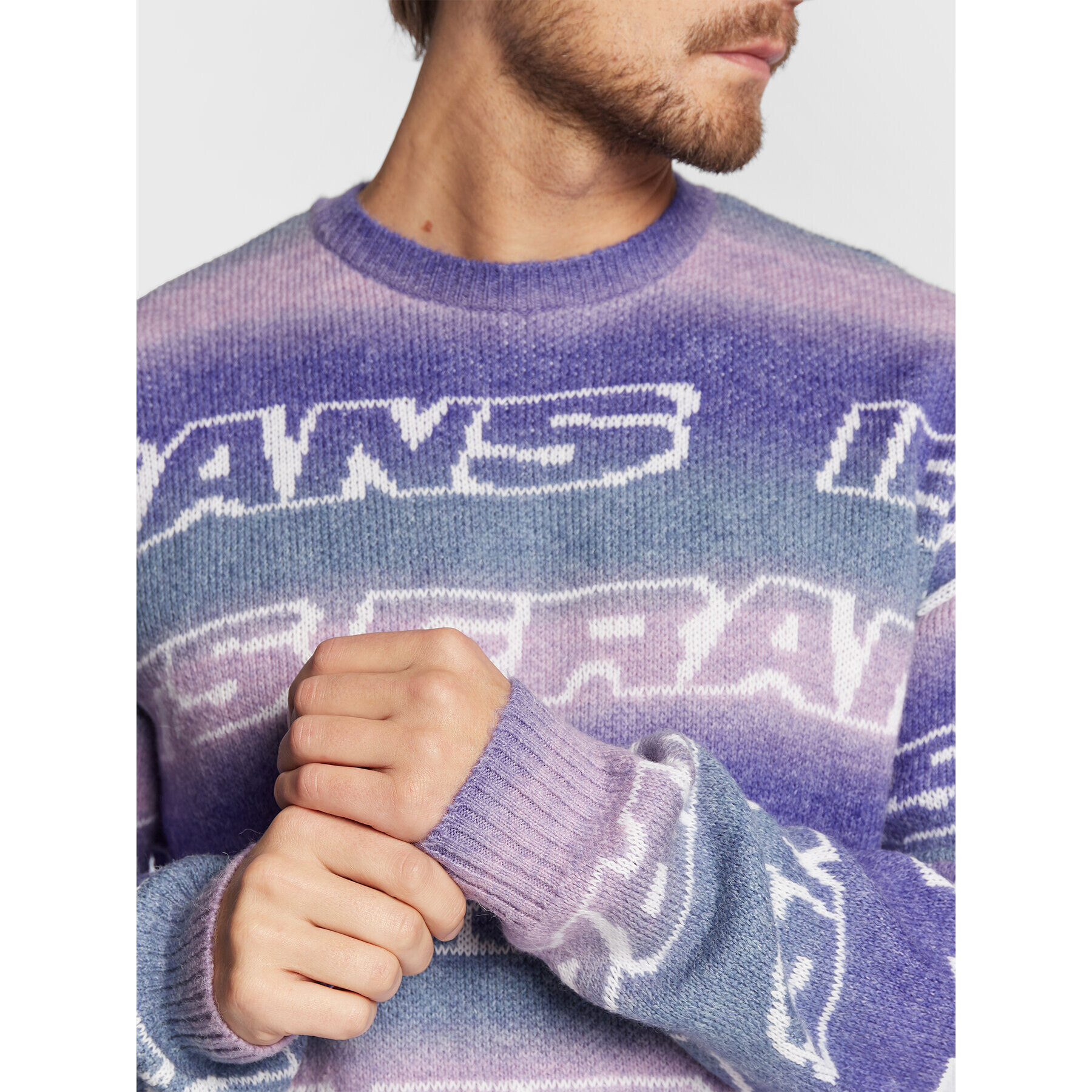 iets frans… Pulover 76215649 Violet Relaxed Fit - Pled.ro