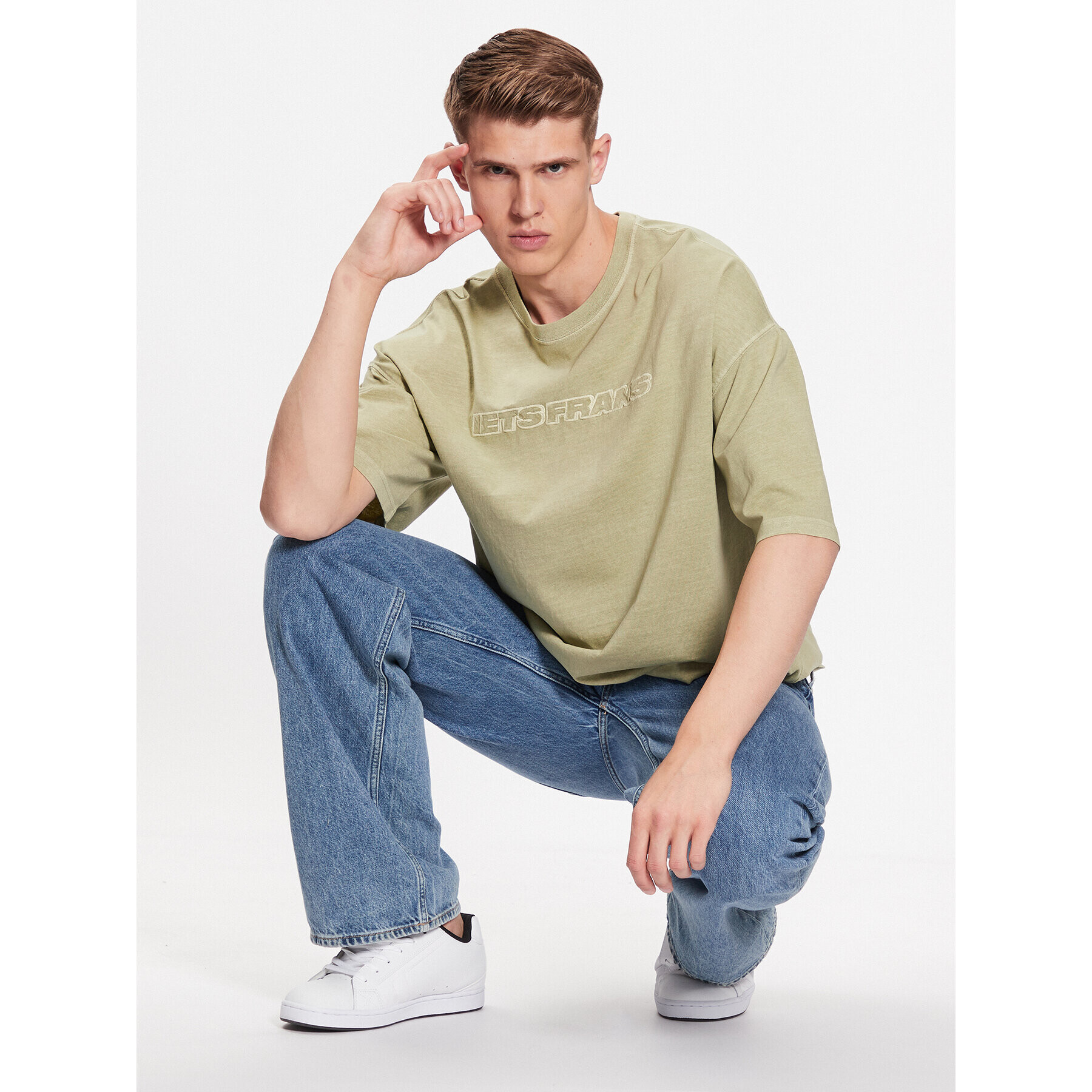 iets frans… Tricou 76398643 Verde Relaxed Fit - Pled.ro