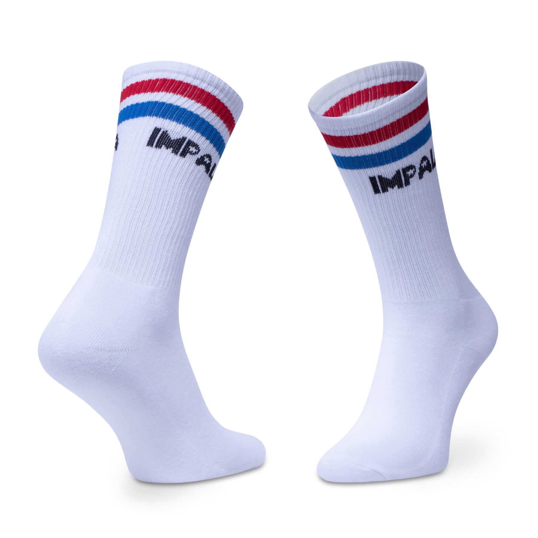 Impala Set de 3 perechi de șosete lungi de damă Stripe Sock 3 Pack IM787000 Alb - Pled.ro