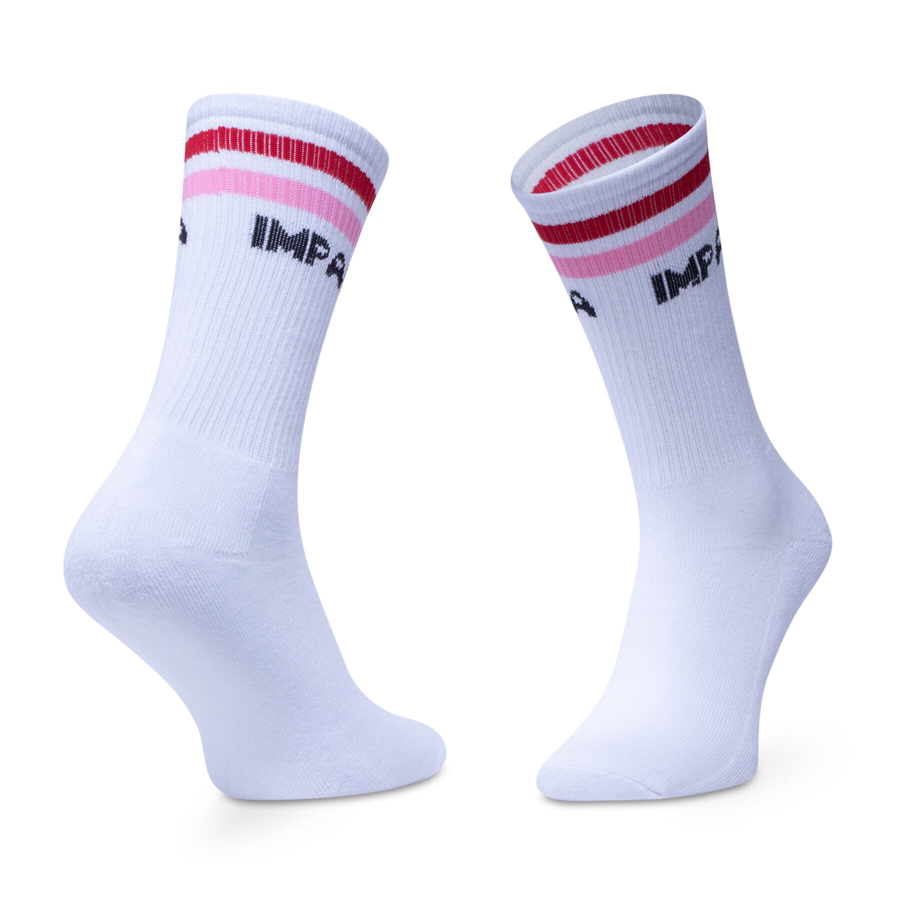 Impala Set de 3 perechi de șosete lungi de damă Stripe Sock 3 Pack IM787000 Alb - Pled.ro