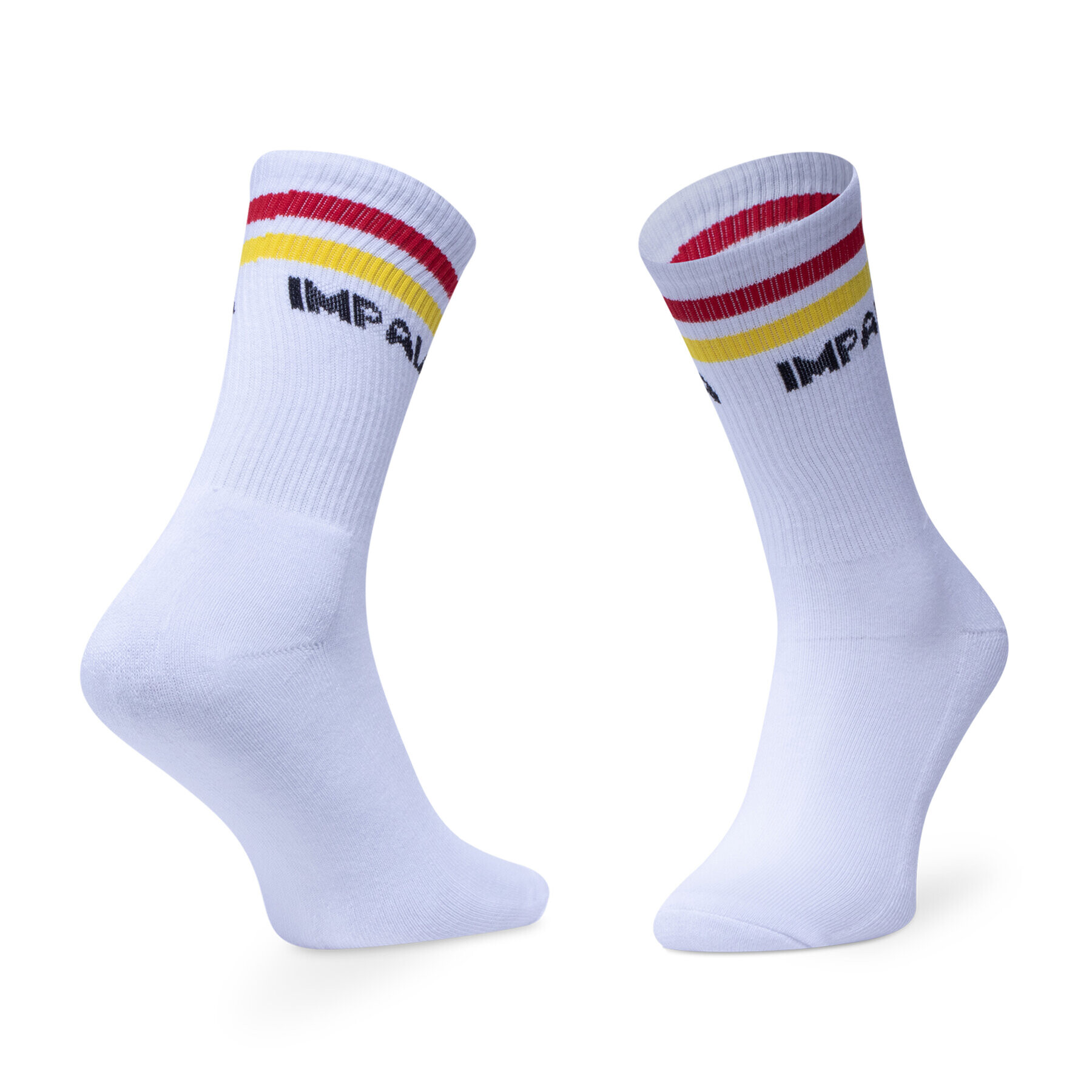 Impala Set de 3 perechi de șosete lungi de damă Stripe Sock 3 Pack IM787000 Alb - Pled.ro