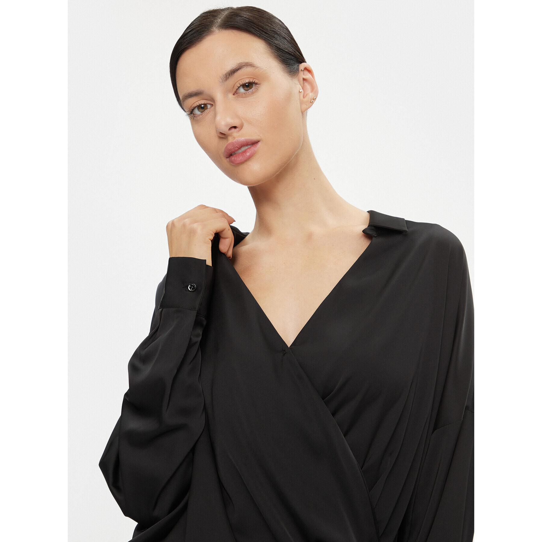 Imperial Bluză CJF4GDG Negru Oversize - Pled.ro