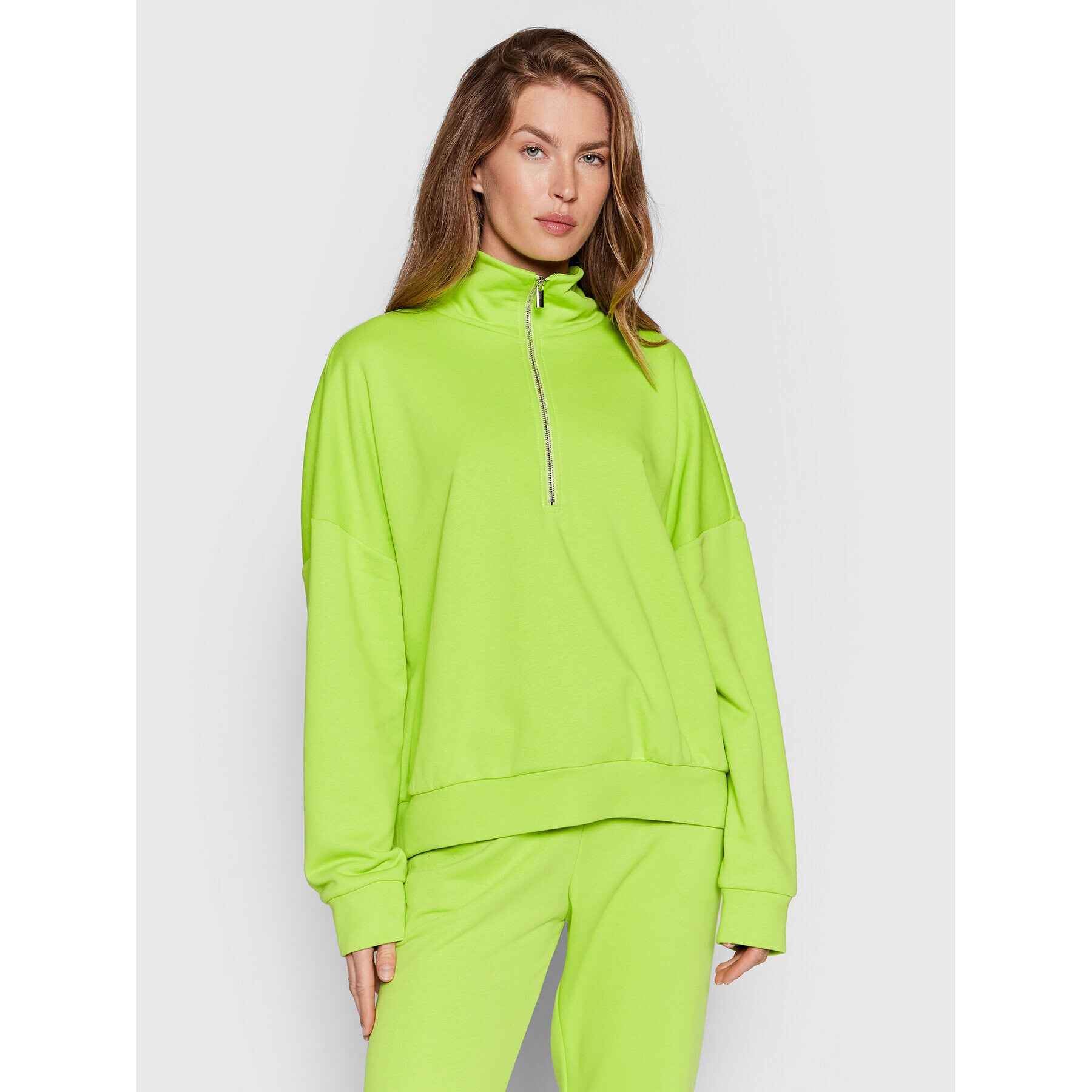 Imperial Bluză FE44DCZ Verde Relaxed Fit - Pled.ro