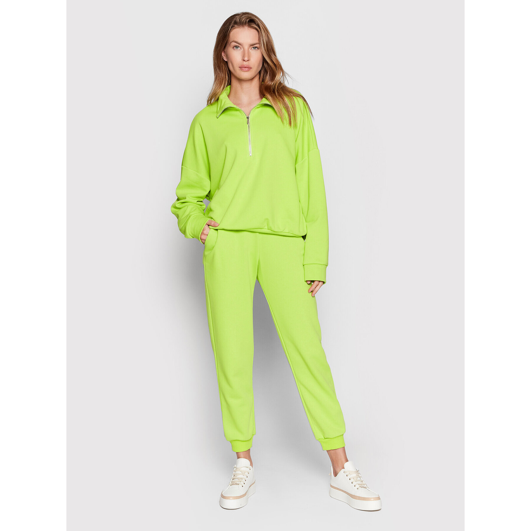 Imperial Bluză FE44DCZ Verde Relaxed Fit - Pled.ro