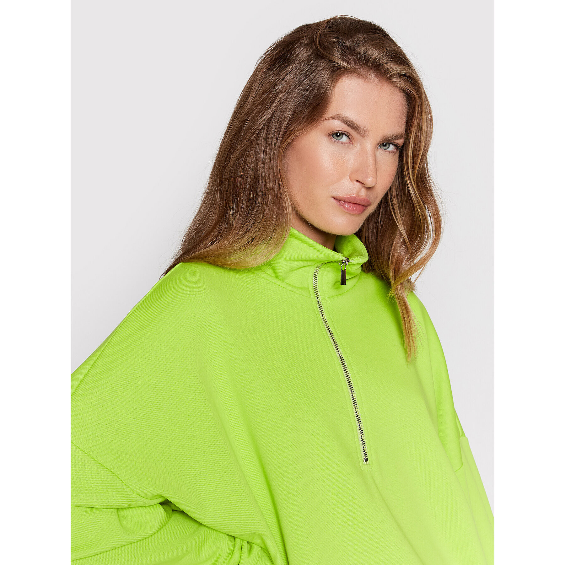 Imperial Bluză FE44DCZ Verde Relaxed Fit - Pled.ro