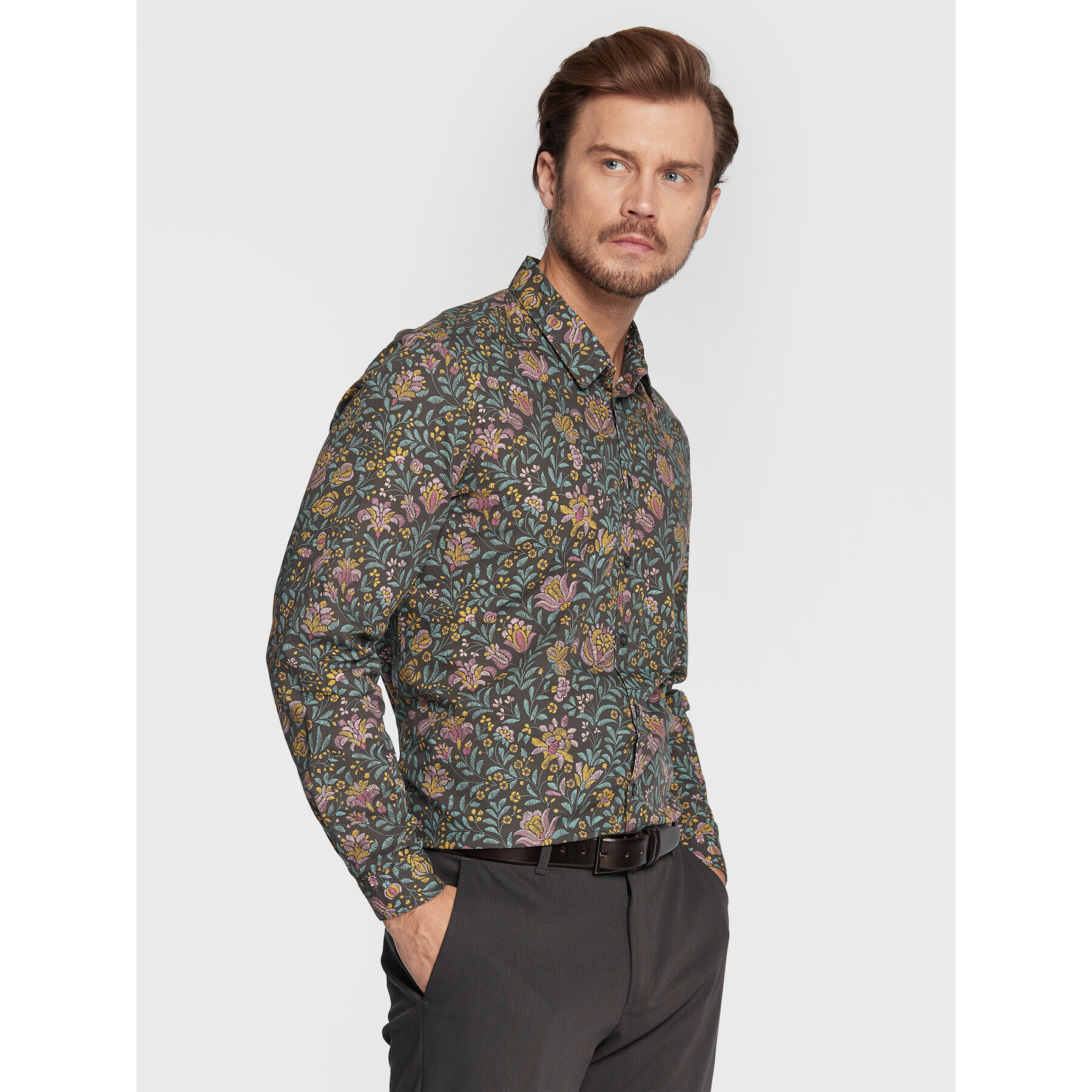 Imperial Cămașă CA04ECUL Colorat Slim Fit - Pled.ro