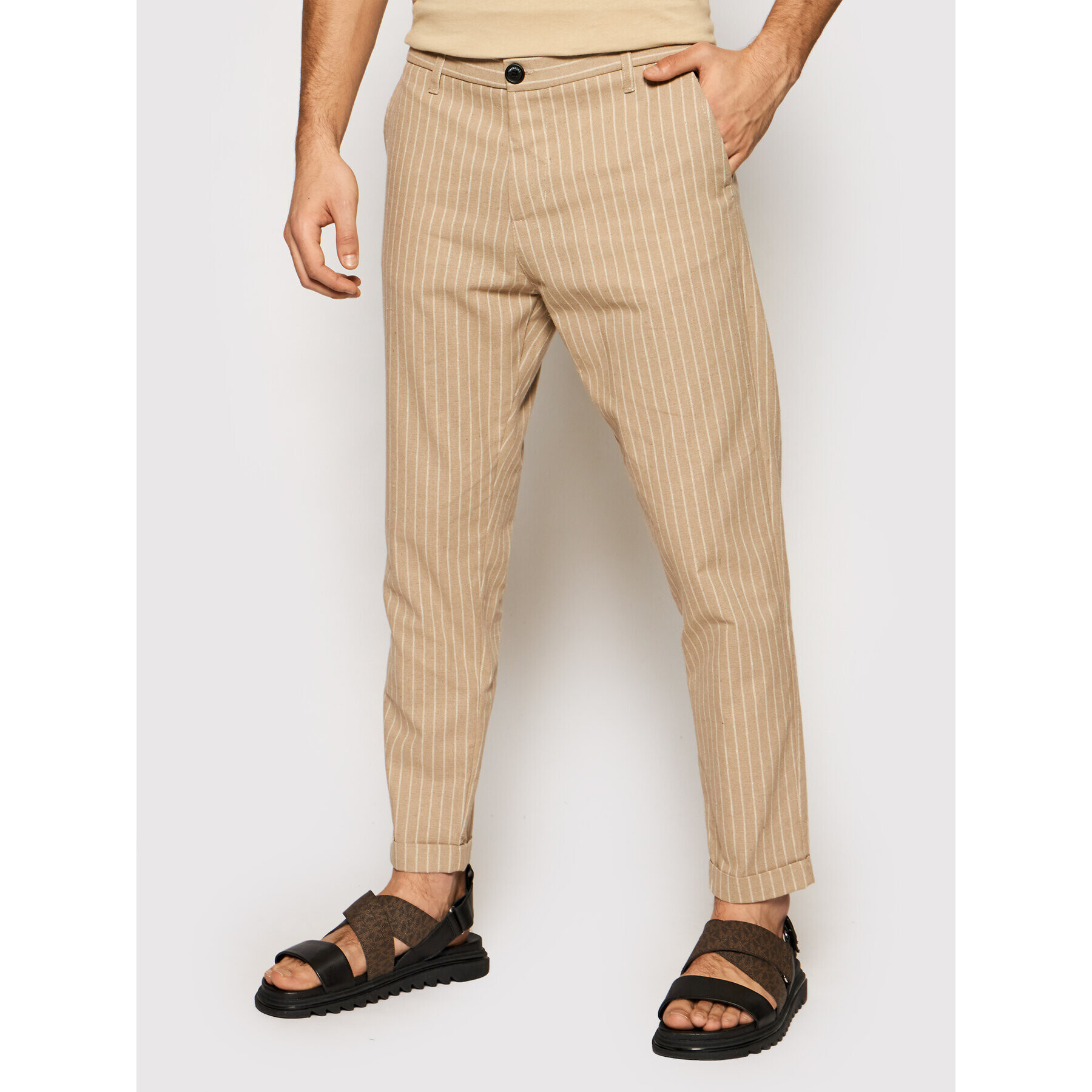 Imperial Pantaloni chino PWB0BQI Maro Regular Fit - Pled.ro