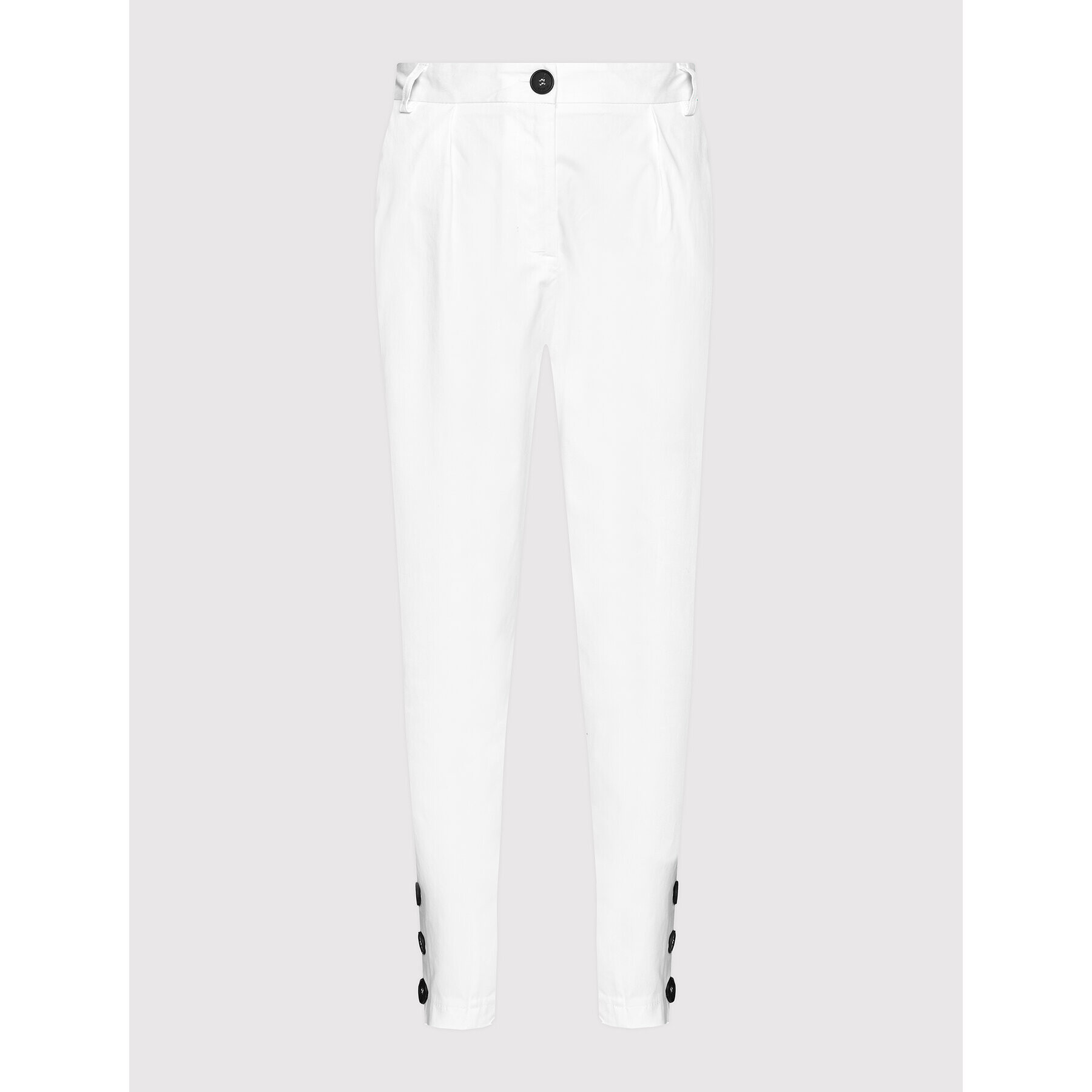 Imperial Pantaloni din material P2D0BNP Alb Relaxed Fit - Pled.ro