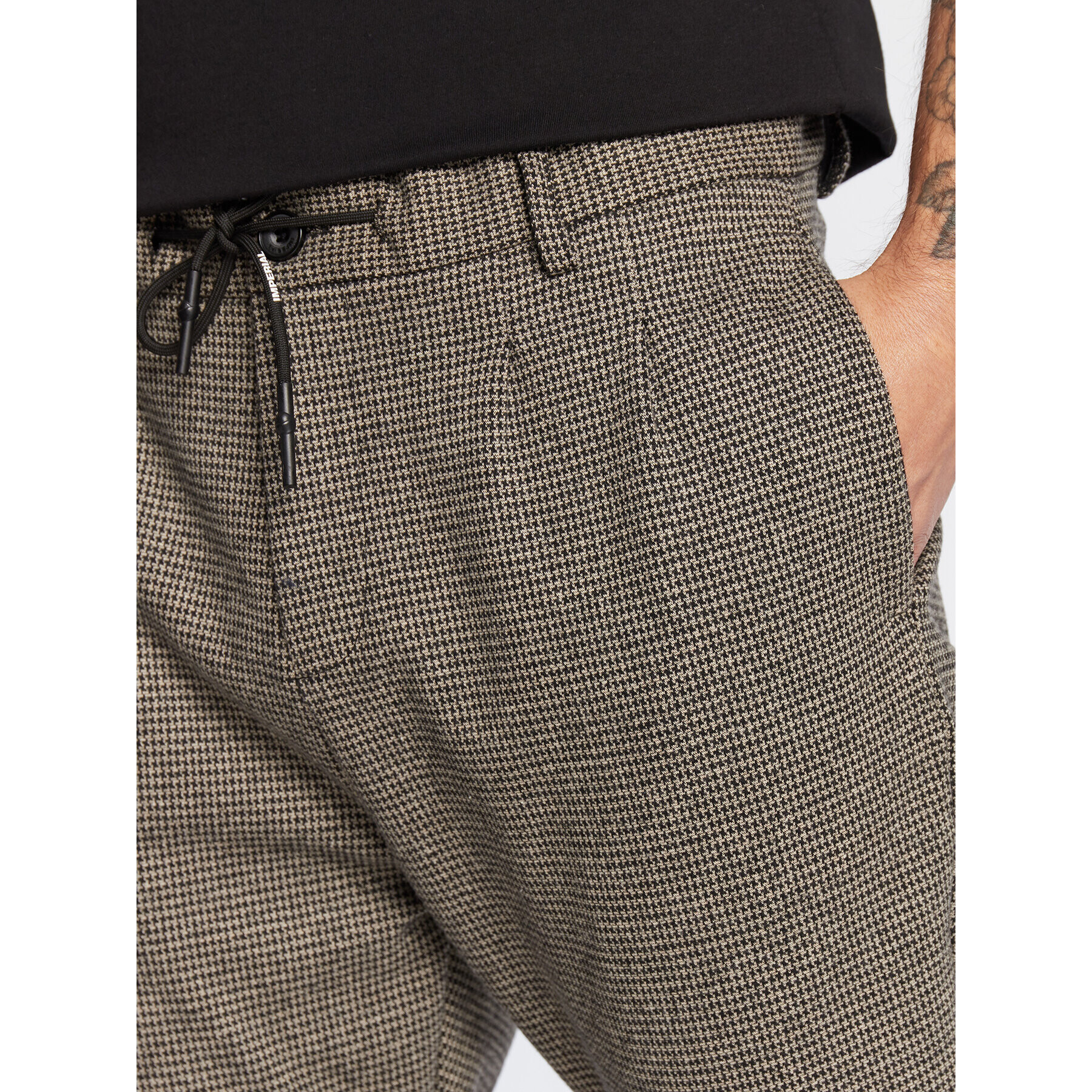 Imperial Pantaloni din material PD0EEEG Negru Regular Fit - Pled.ro