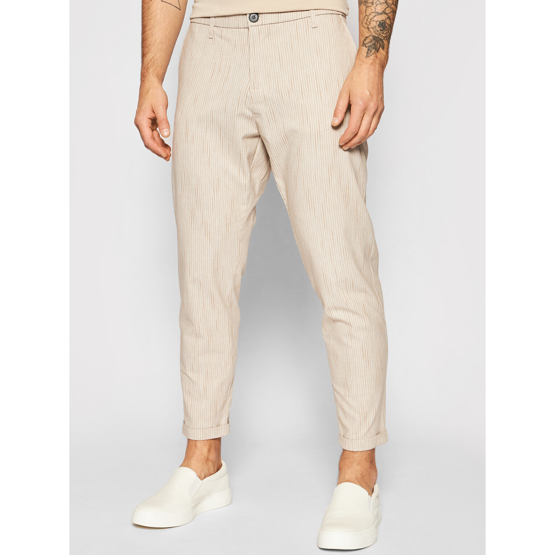 Imperial Pantaloni chino PWB0BME Bej Slim Fit - Pled.ro