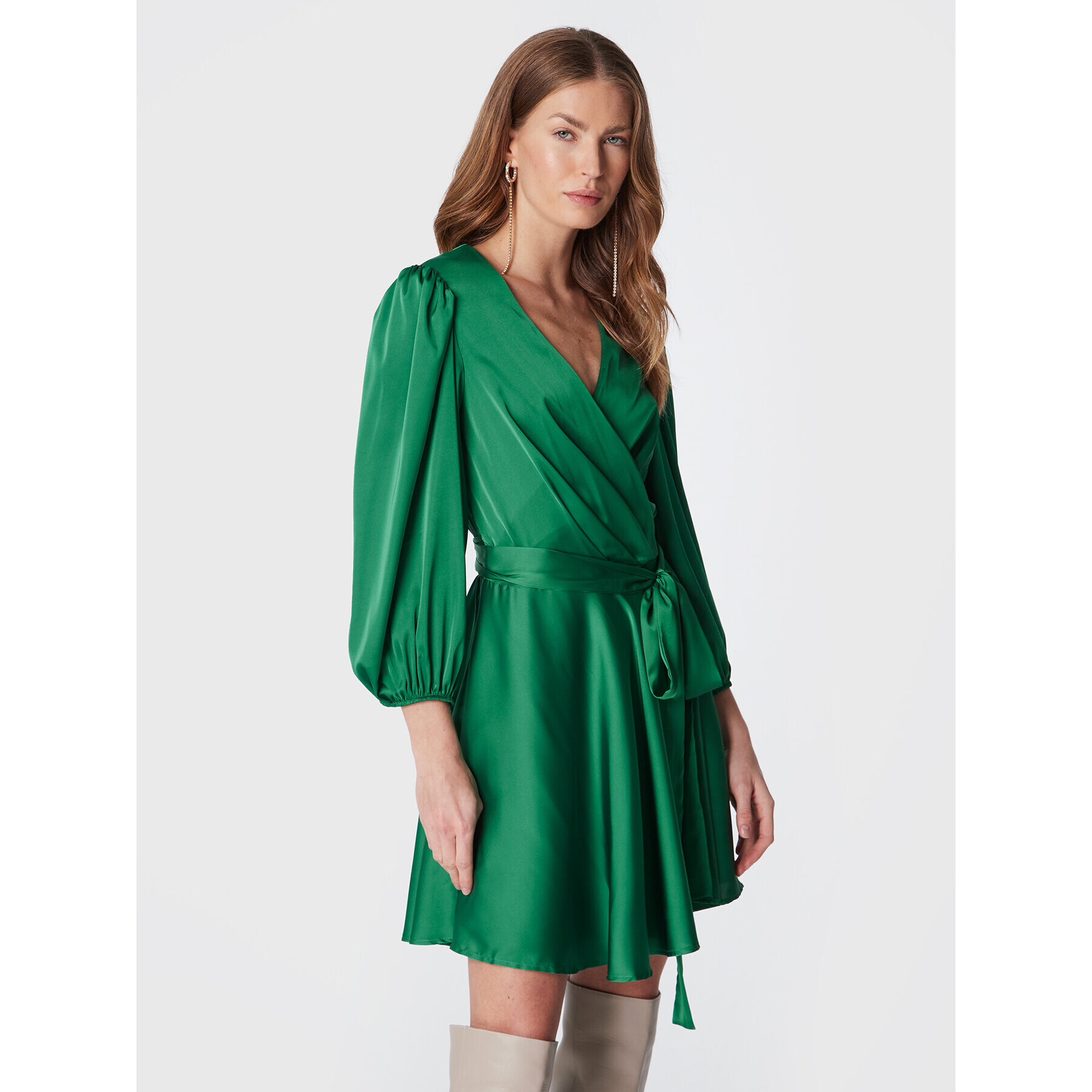 Imperial Rochie cocktail ACVREDG Verde Regular Fit - Pled.ro