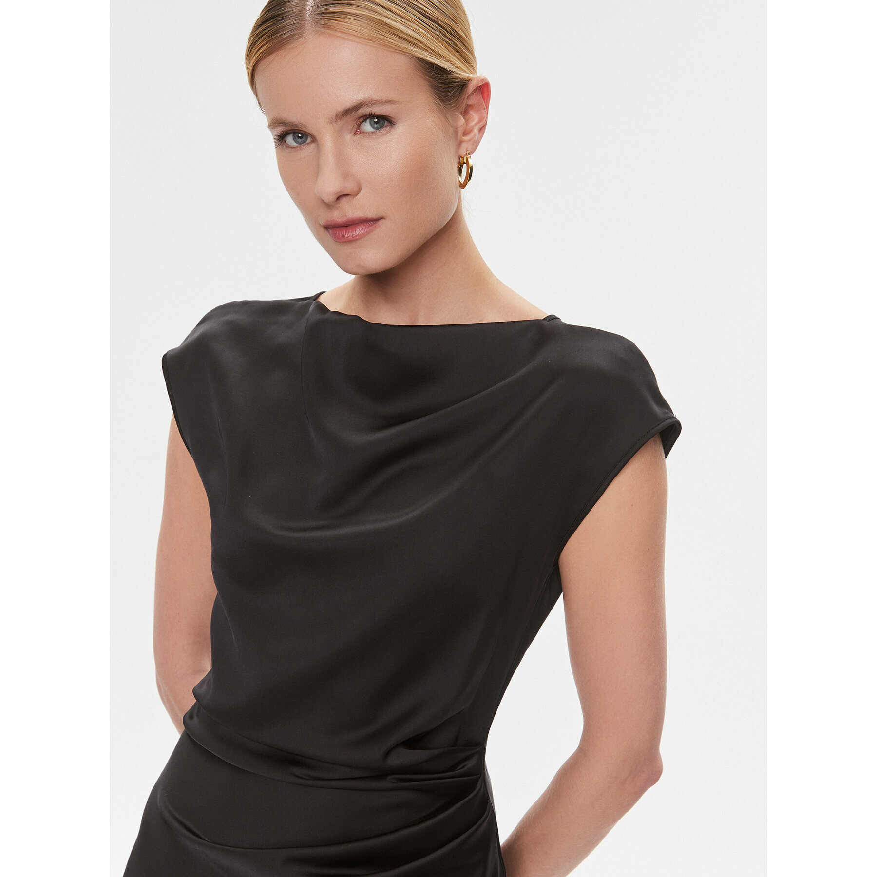 Imperial Rochie cocktail AEAOGBA Negru Regular Fit - Pled.ro