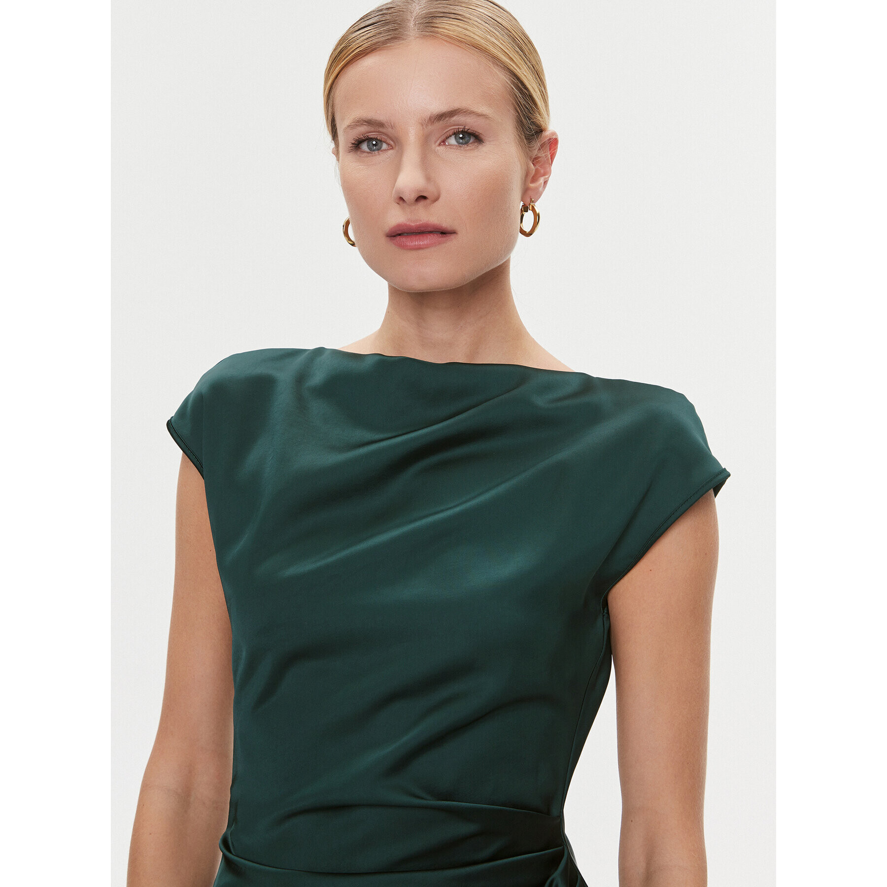 Imperial Rochie cocktail AEAOGBA Verde Regular Fit - Pled.ro