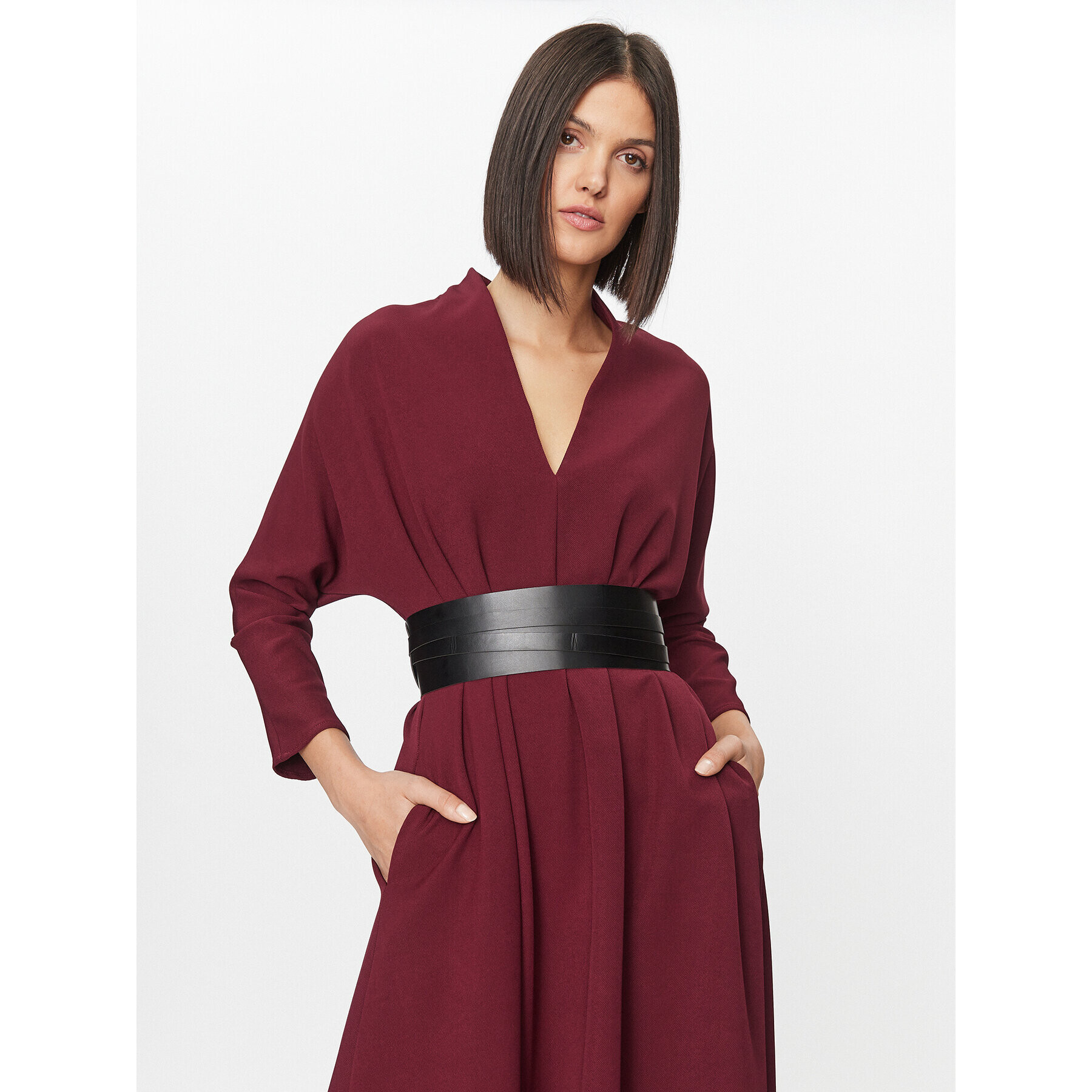 Imperial Rochie de zi AAFZGEU Vișiniu Regular Fit - Pled.ro