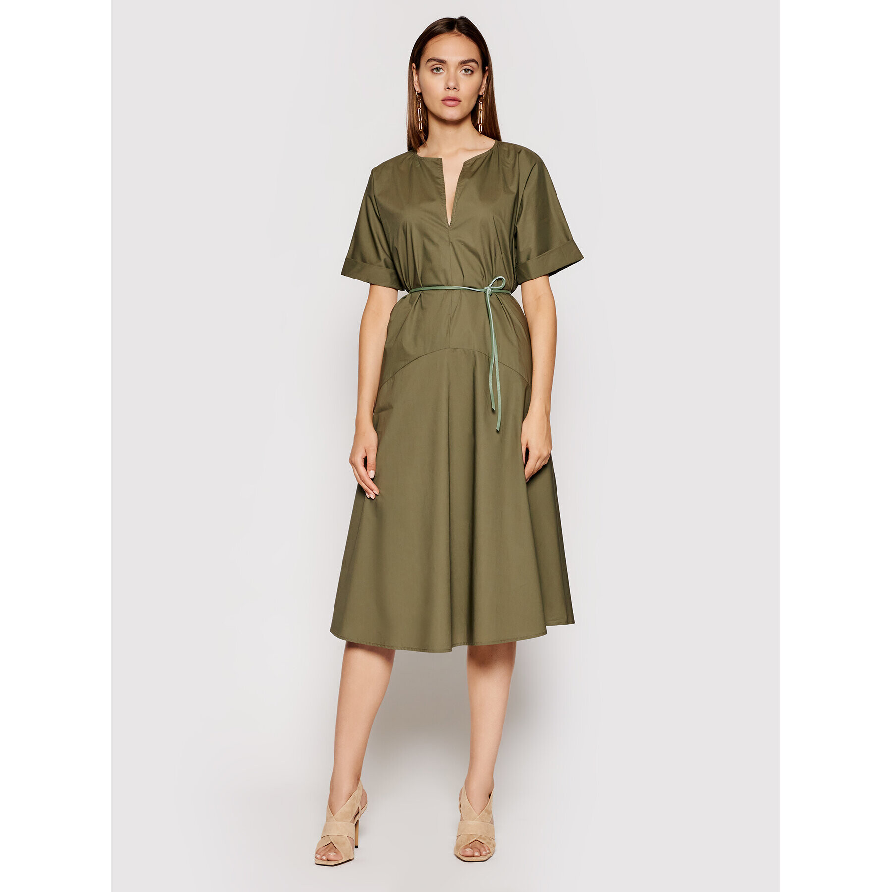 Imperial Rochie de zi ABTWBGV Verde Regular Fit - Pled.ro