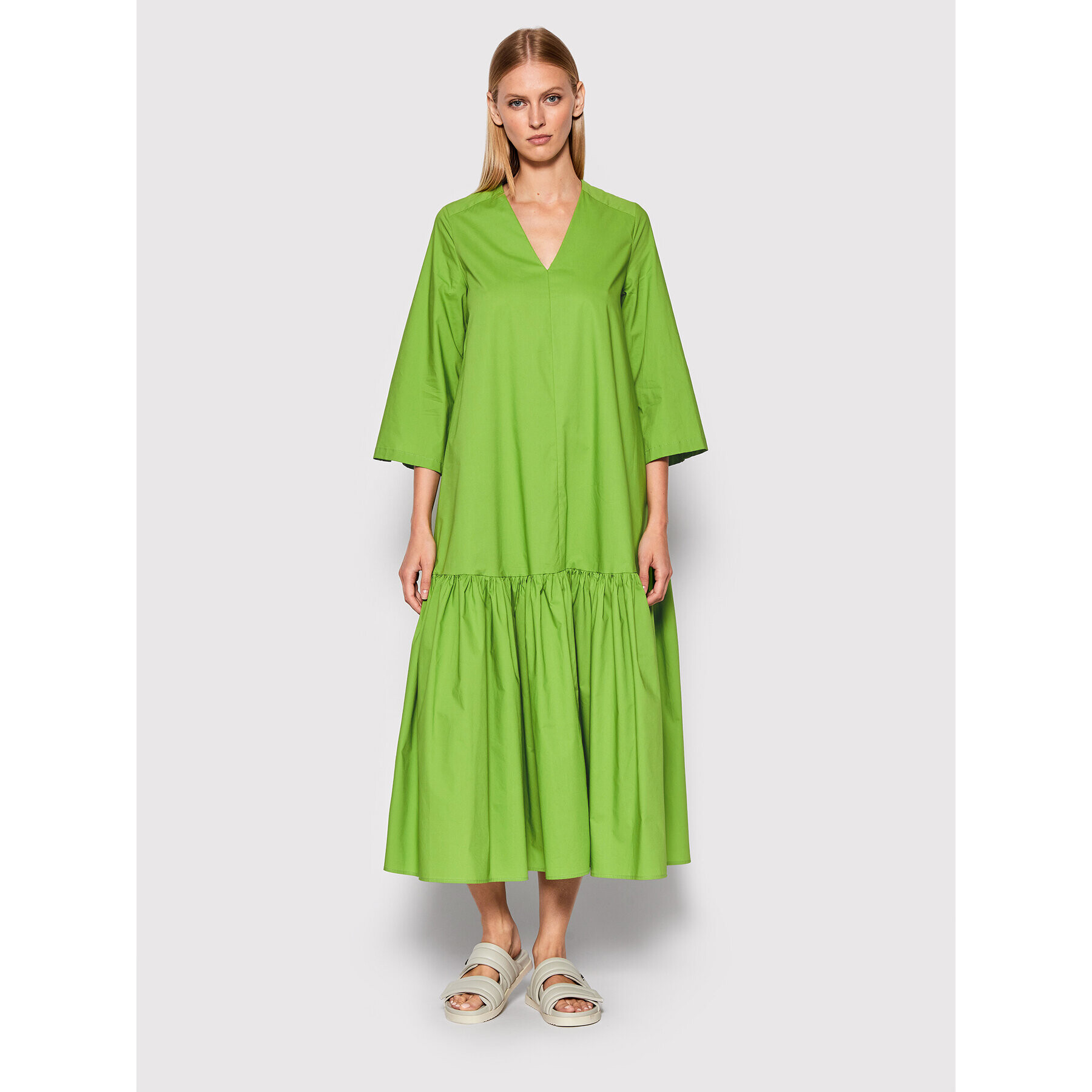 Imperial Rochie de zi ACPEDPH Verde Regular Fit - Pled.ro