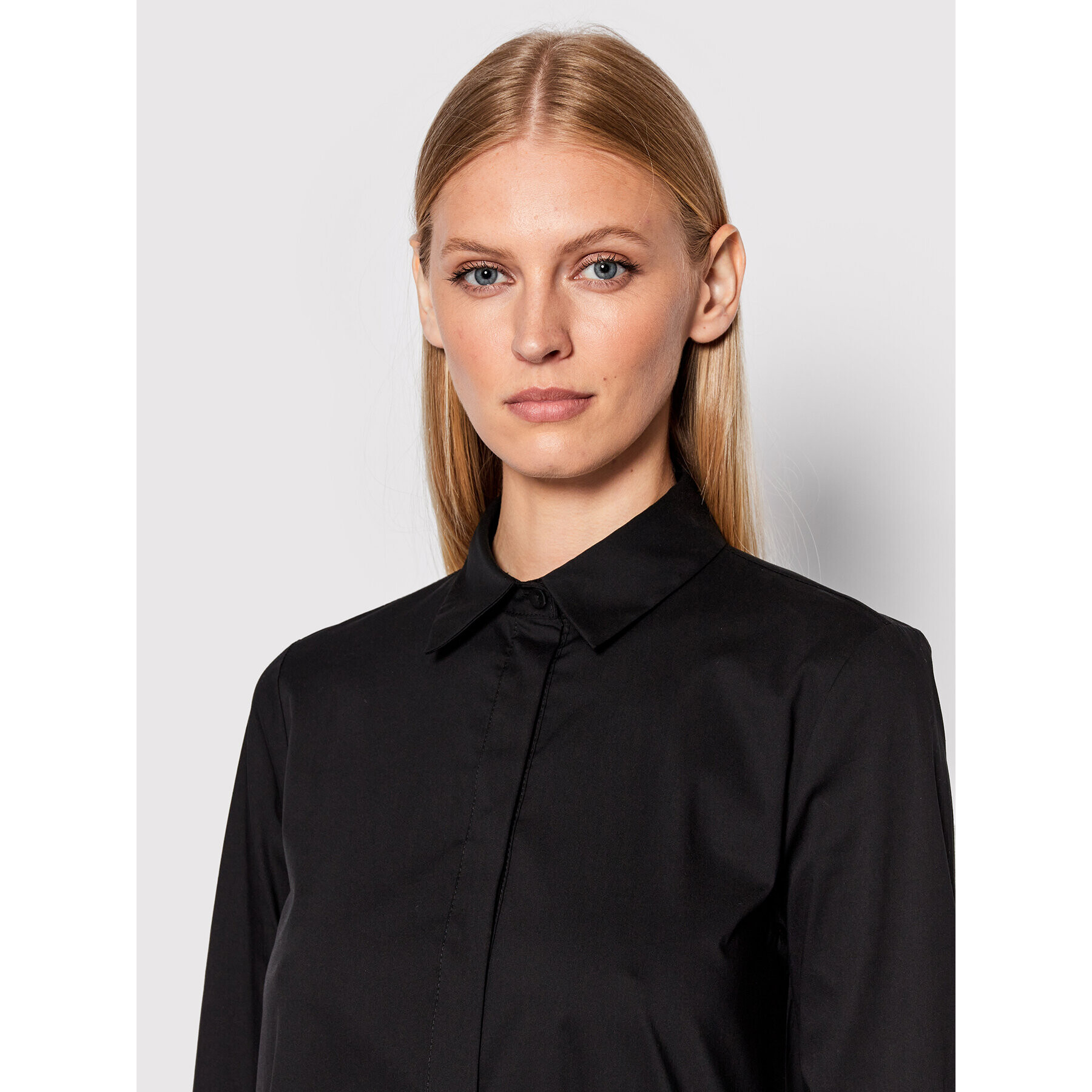 Imperial Rochie tip cămașă A9MYDAS Negru Regular Fit - Pled.ro